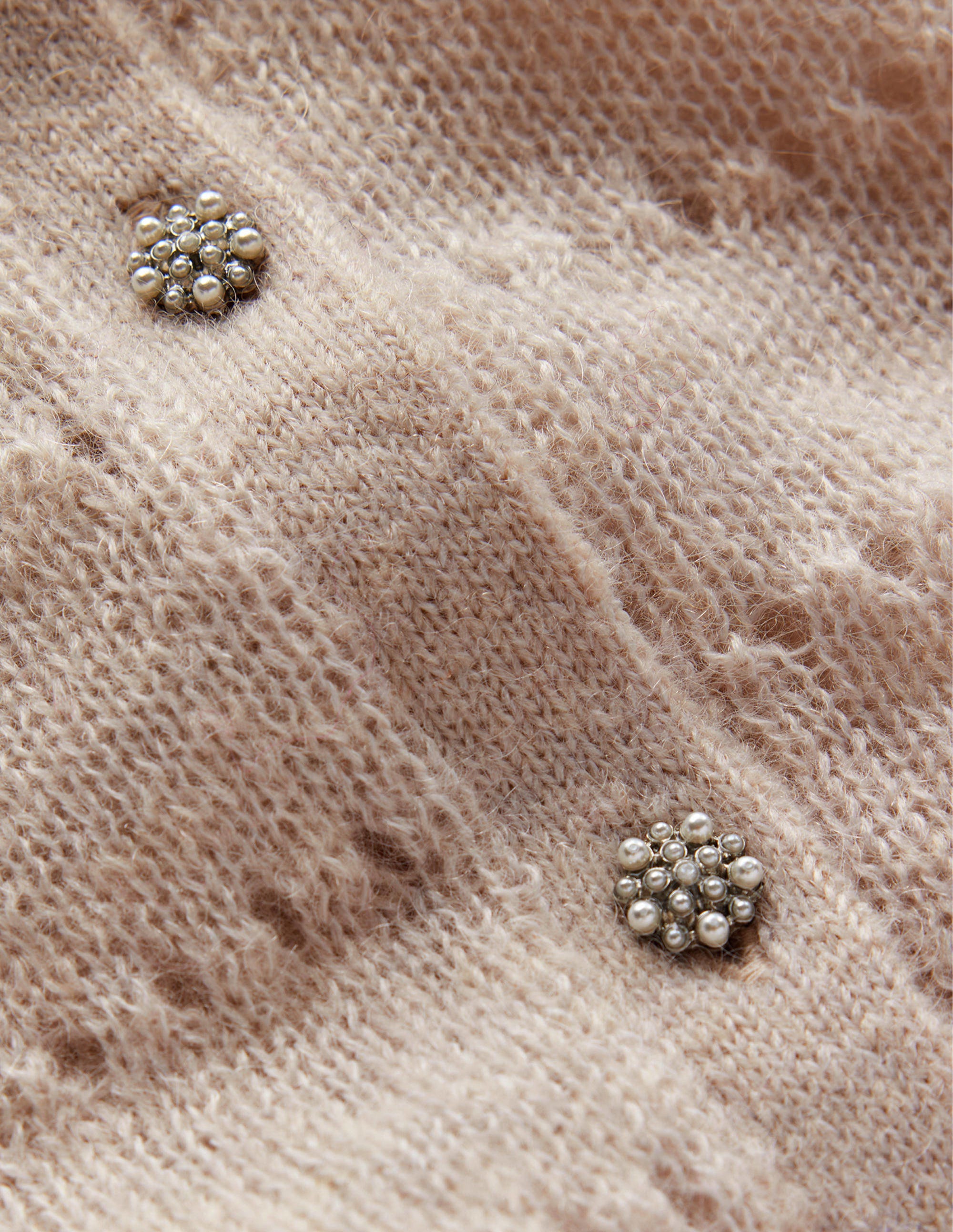 Fluffy Textured Cardigan-Vanilla - Image 7