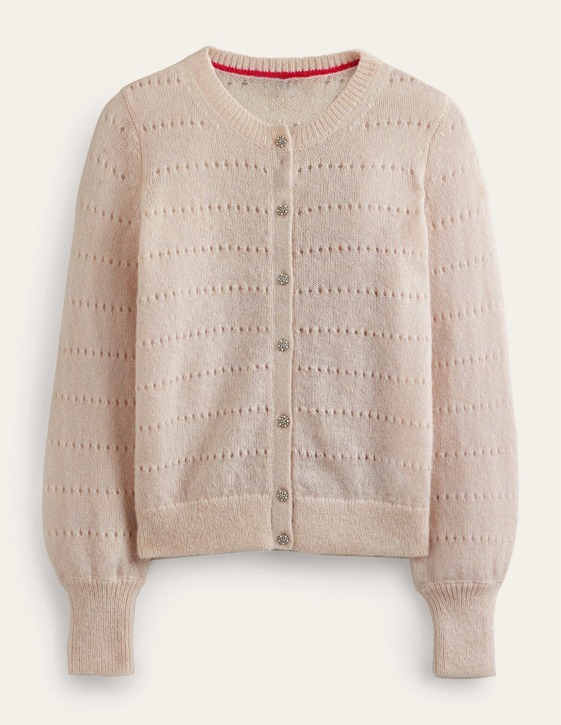 Fluffy Textured Cardigan-Vanilla-6