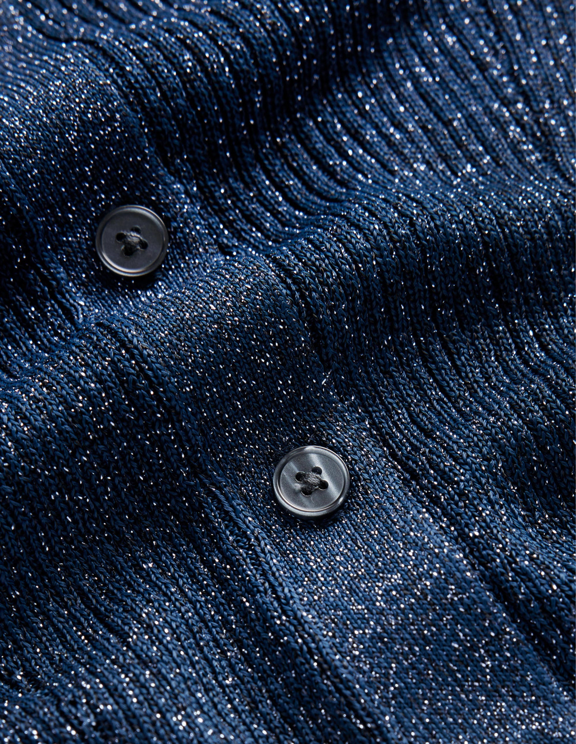 Sparkle-Rib Collared Cardigan-Atlantic Blue - Image 7