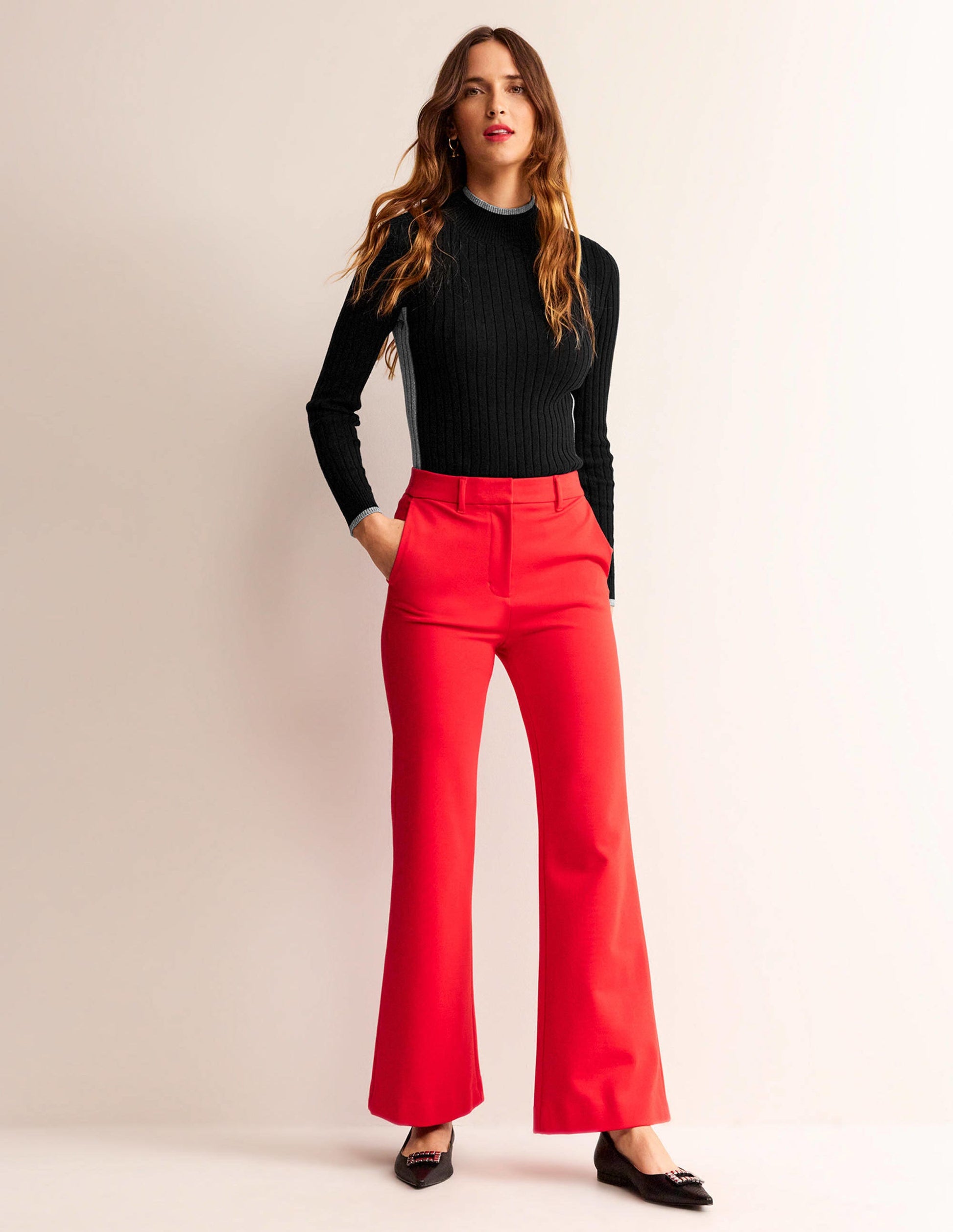 Isodora Ribbed Jumper-Black-4