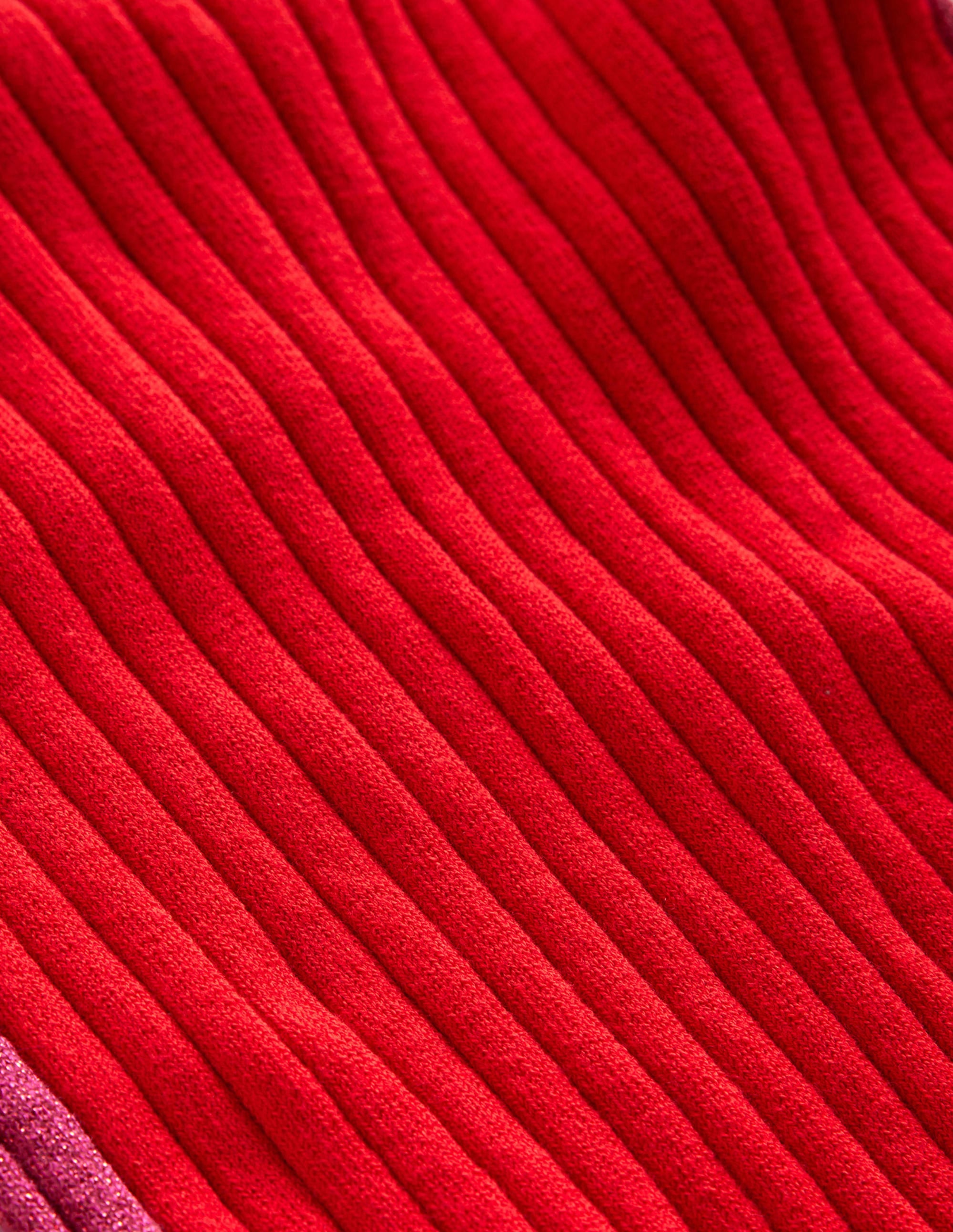 Isodora Ribbed Jumper-Brilliant Red - Image 7