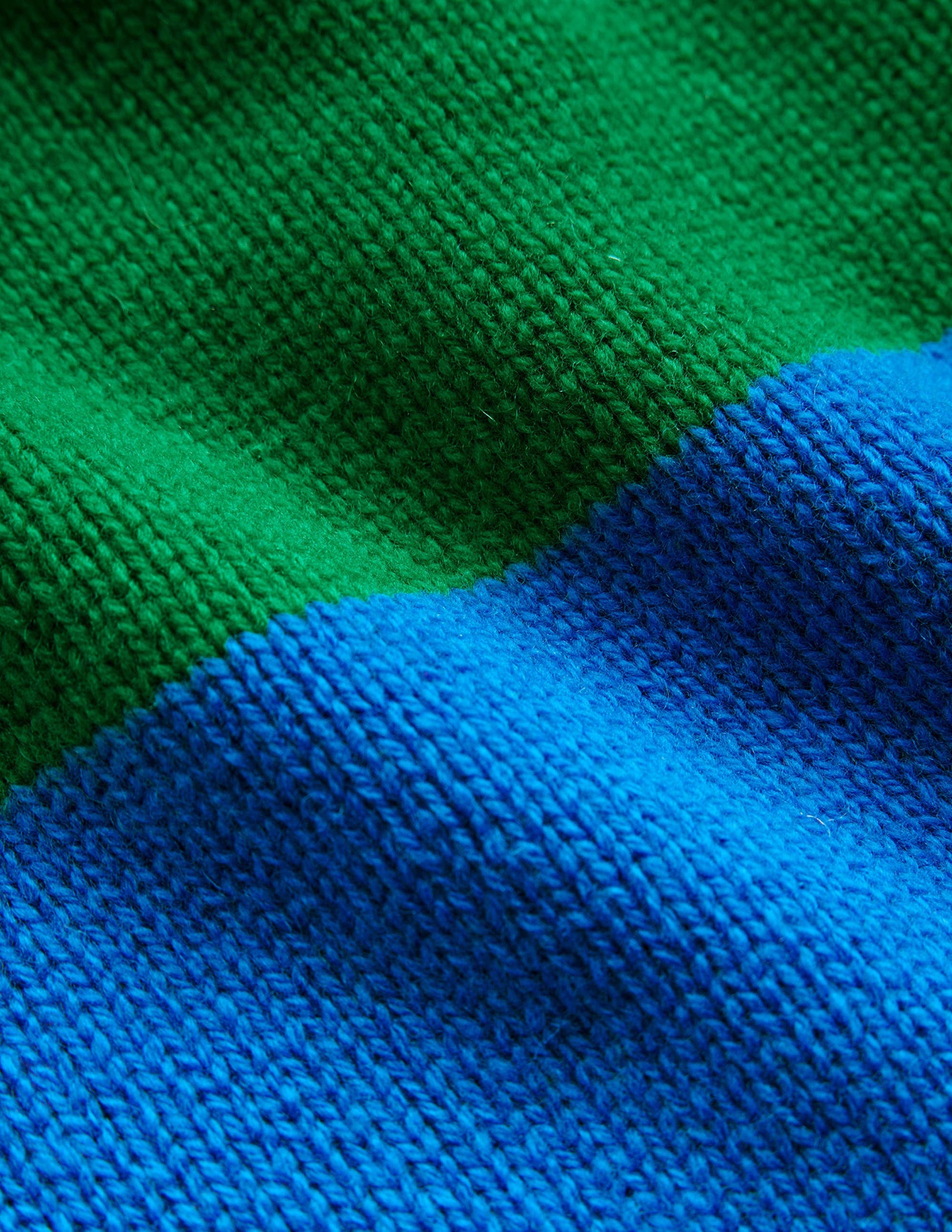 Olivia Merino Jumper-Bight Cobalt / Veridian Green-6