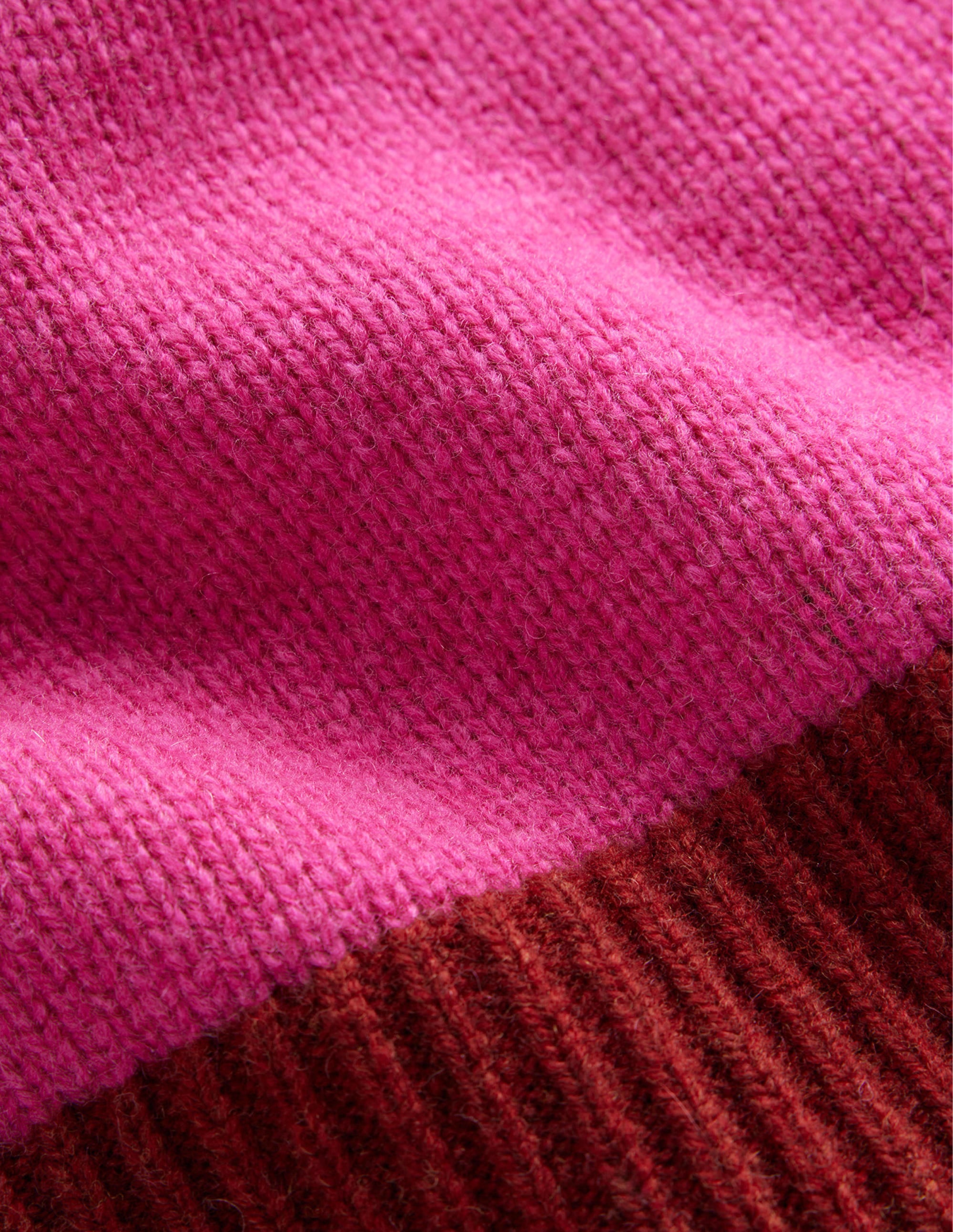 Olivia Merino Jumper-Amaranth, Fireglow Colourblock - Image 6