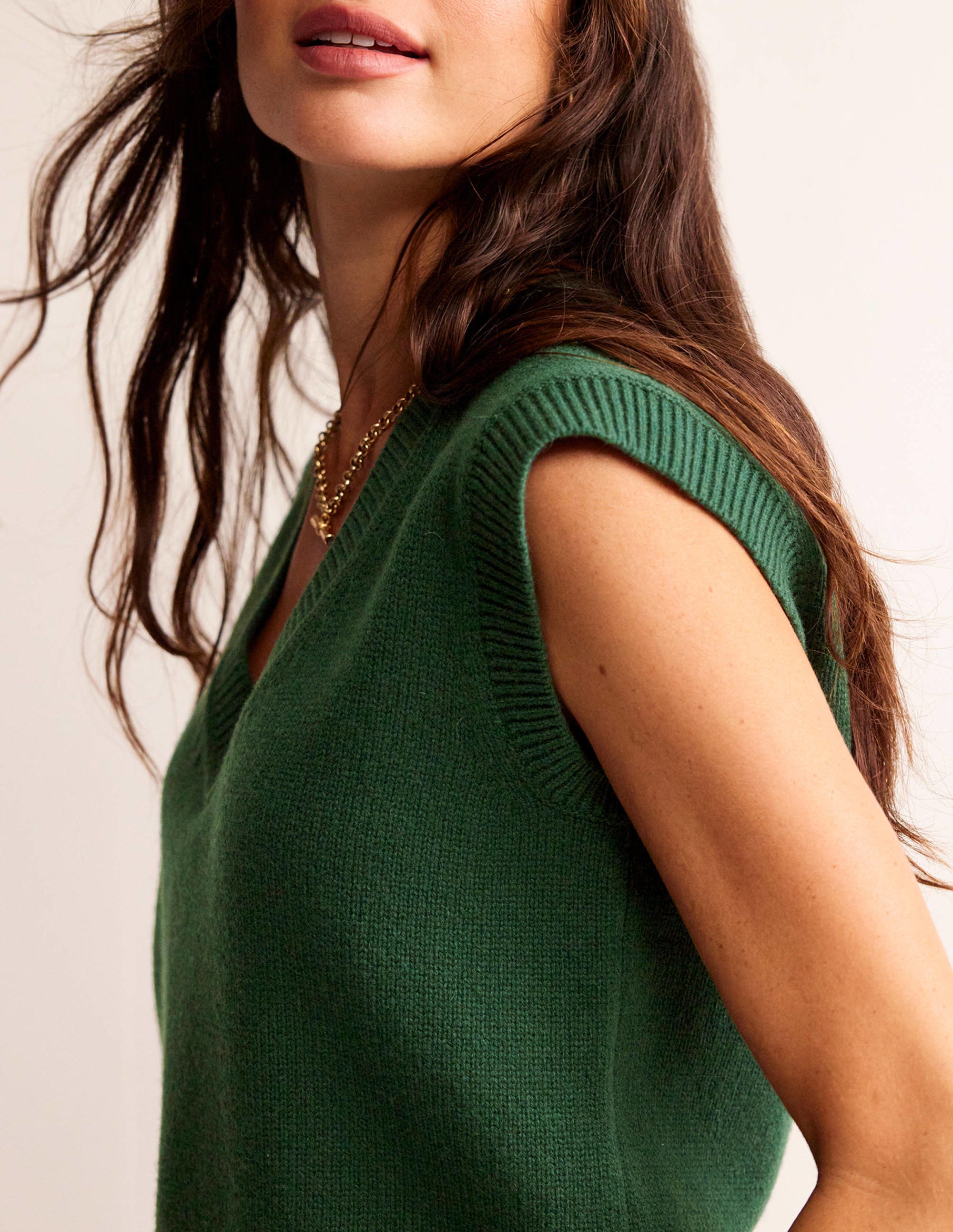 Olivia Merino Tank-Chatsworth Green - Image 2