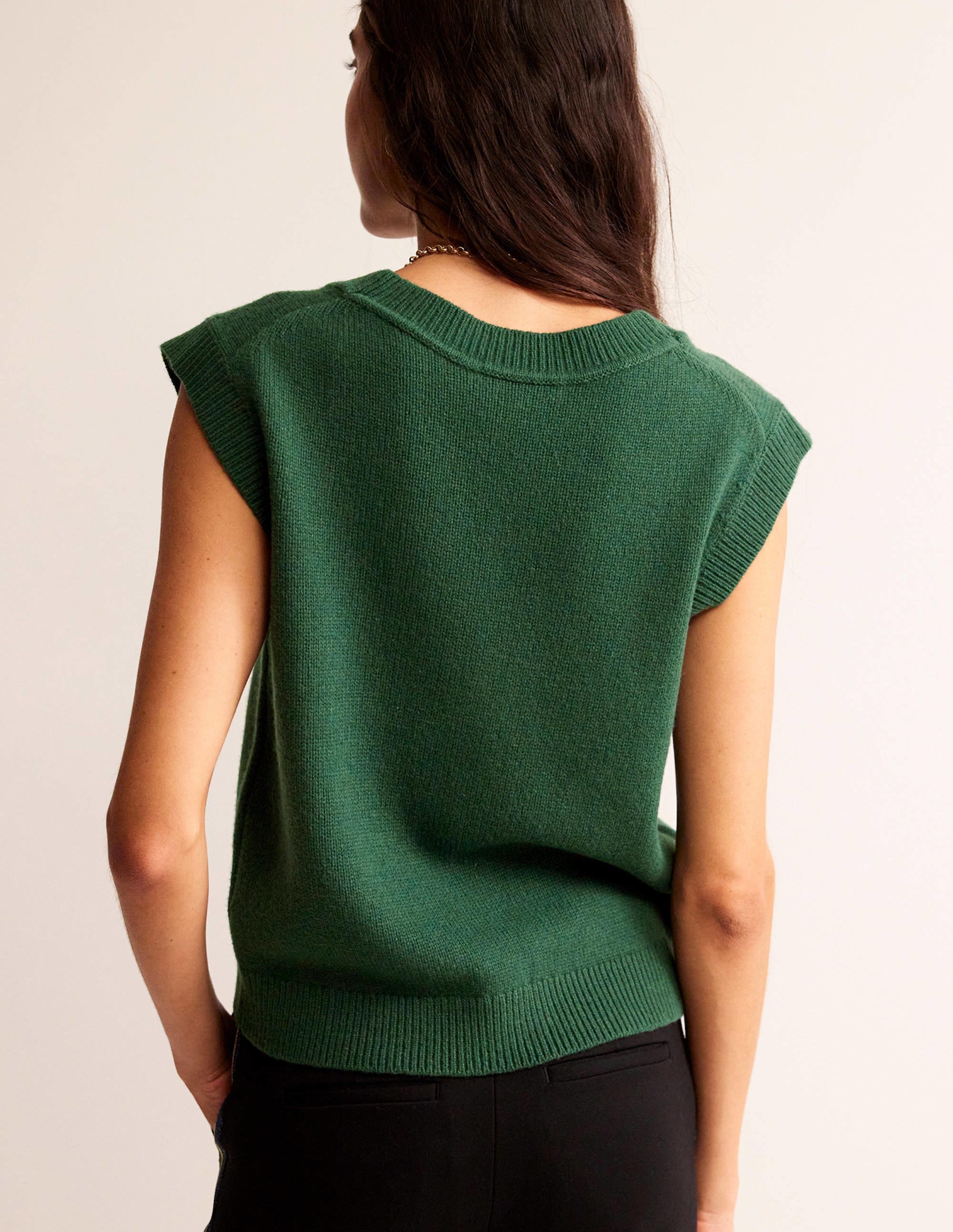 Olivia Merino Tank-Chatsworth Green - Image 3
