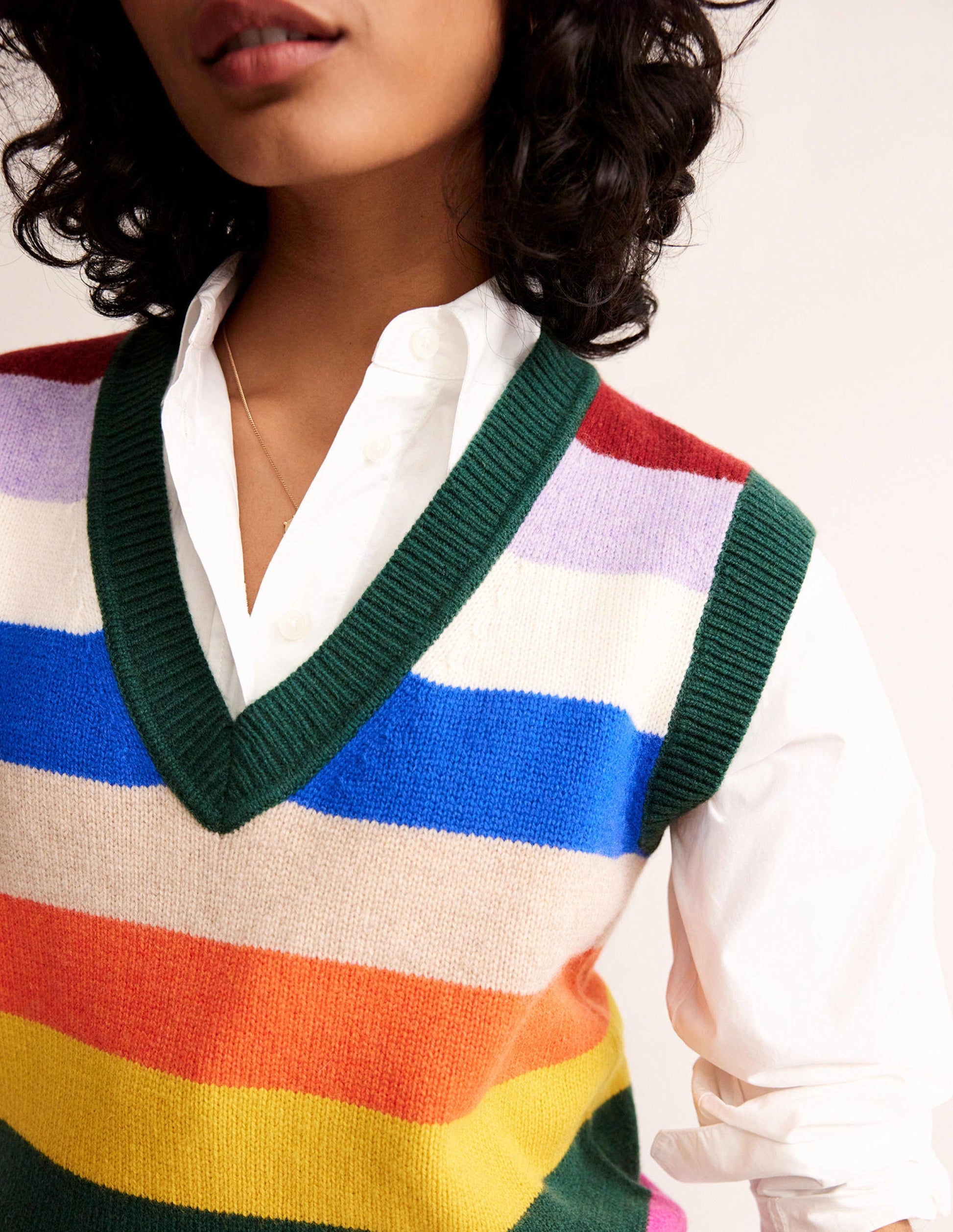 Olivia Merino Tank-Rainbow Multistripe-3