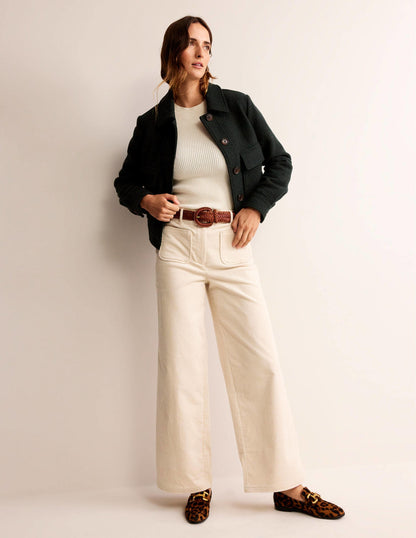 Ribbed Cotton Jumper-Warm Ivory-4