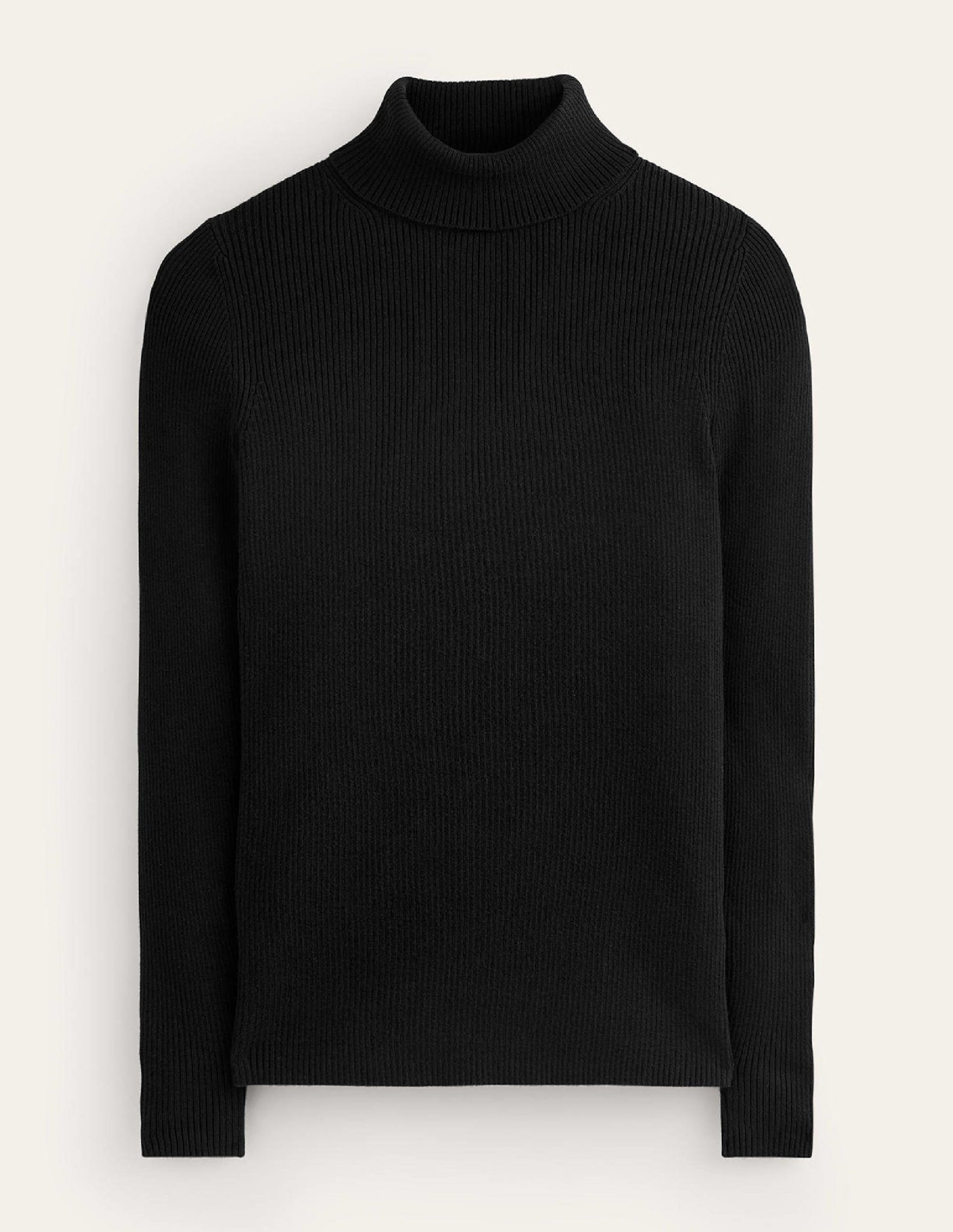 Catriona Roll Neck Jumper-Black-5
