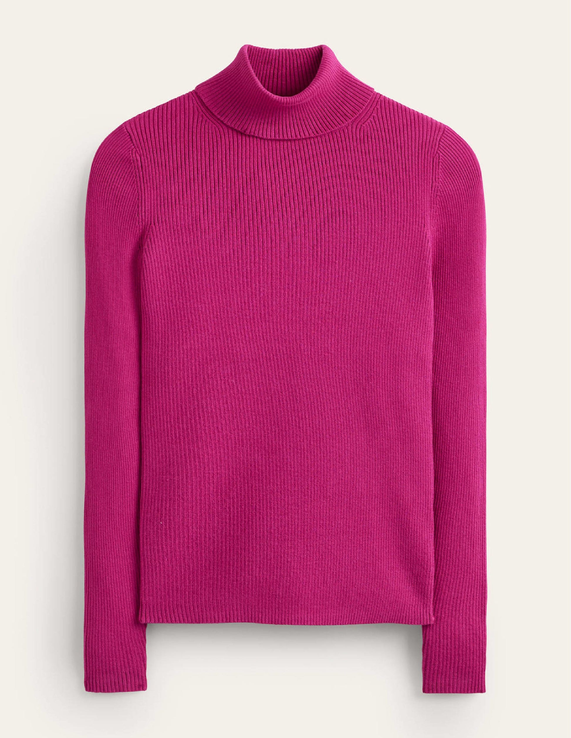 Catriona Roll Neck Jumper-Festival Fuchsia-5