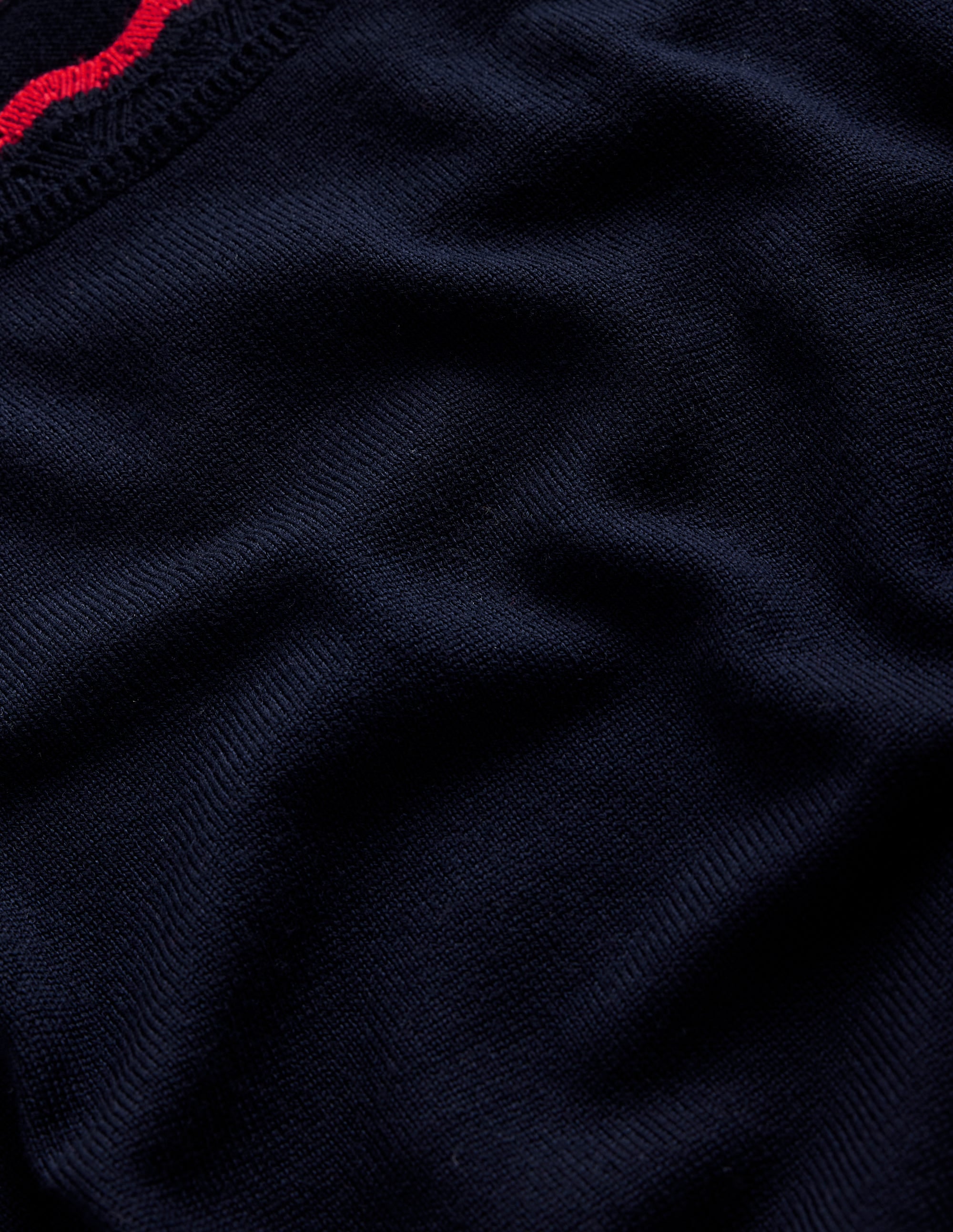 Merino Scalloped T-shirt-Navy - Image 6