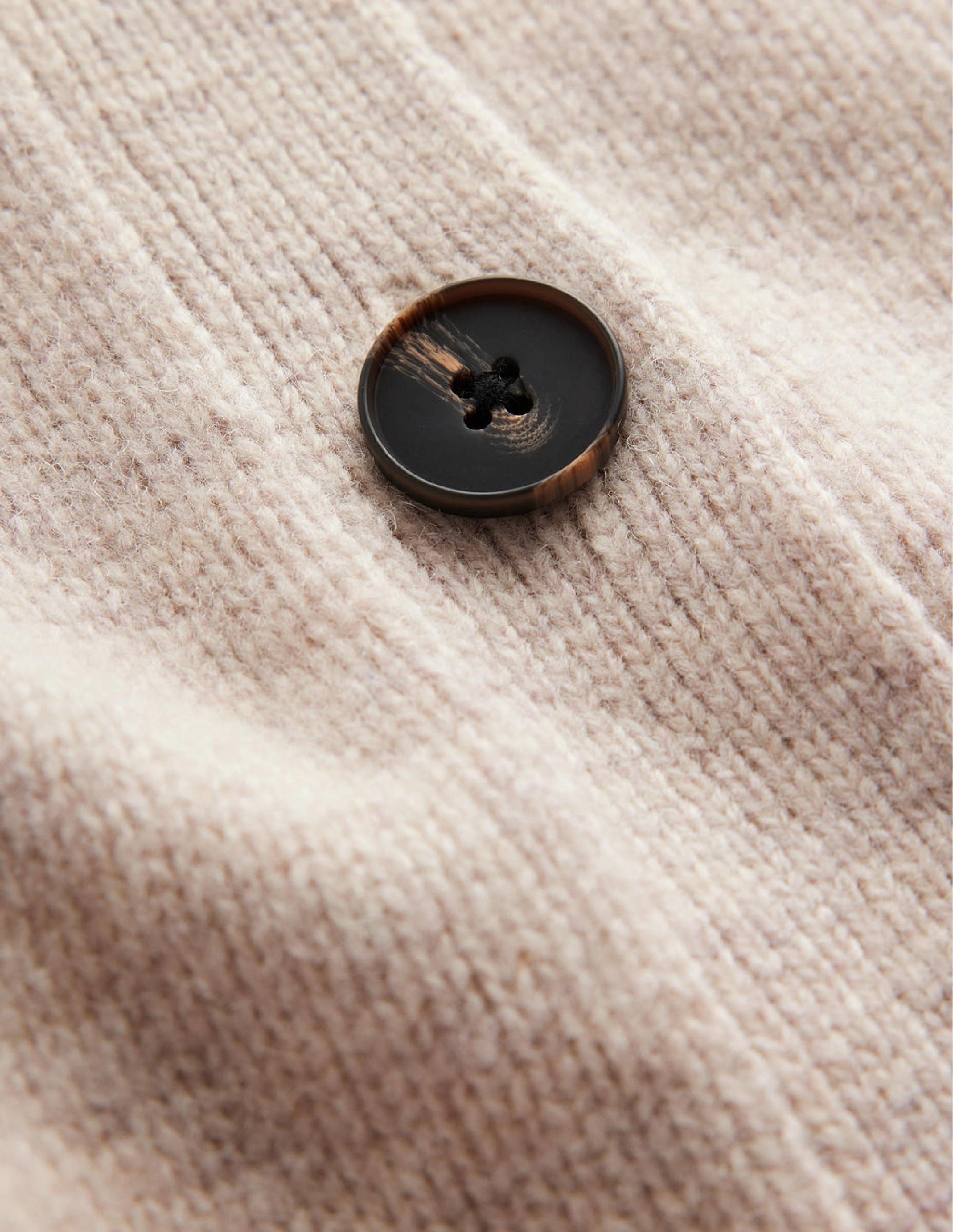 Brushed Wool Coatigan-Oatmeal Melange - Image 7