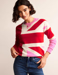 Lydia Cashmere Jumper-Cherry Blossom Melange