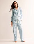 Brushed Cotton Pyjama Trousers-Surf, Spaced Dotty