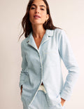 Brushed Cotton Pyjama Shirt-Surf, Spaced Dotty