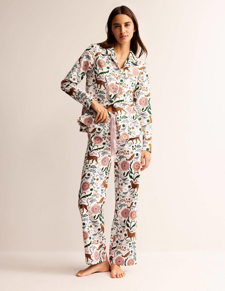 Cotton Sateen Pyjama Trousers-DONT USE