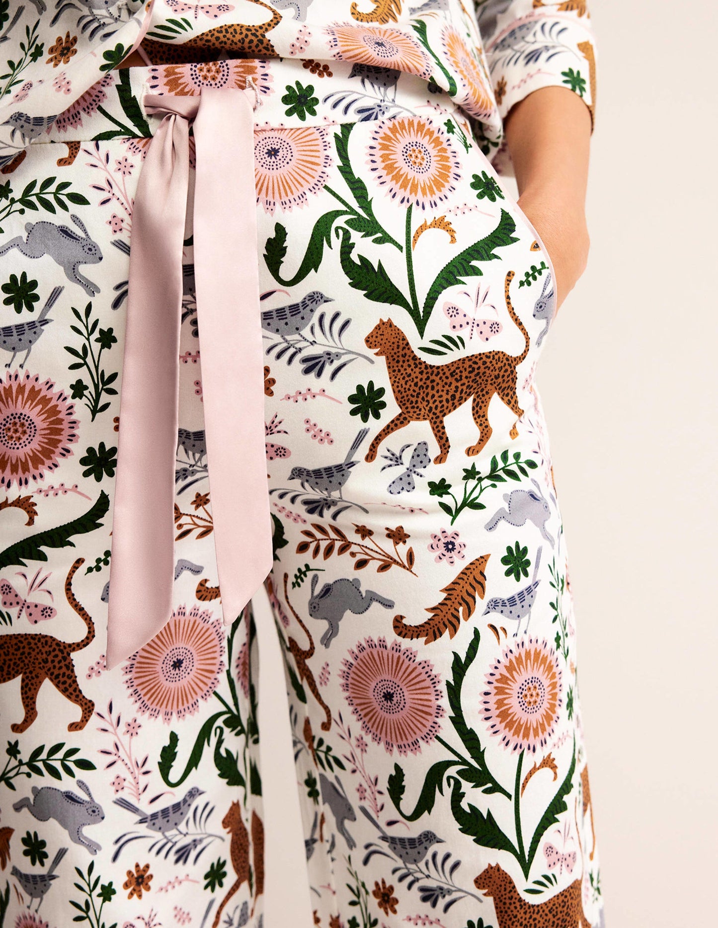 Cotton Sateen Pyjama Trousers-DONT USE