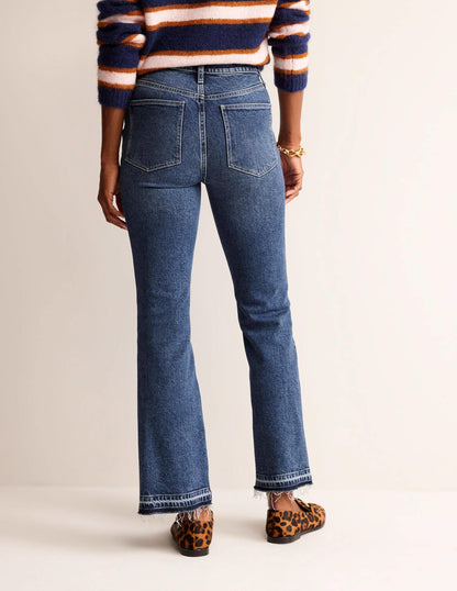 Mid Rise Baby Kick Jeans-Dark Vintage