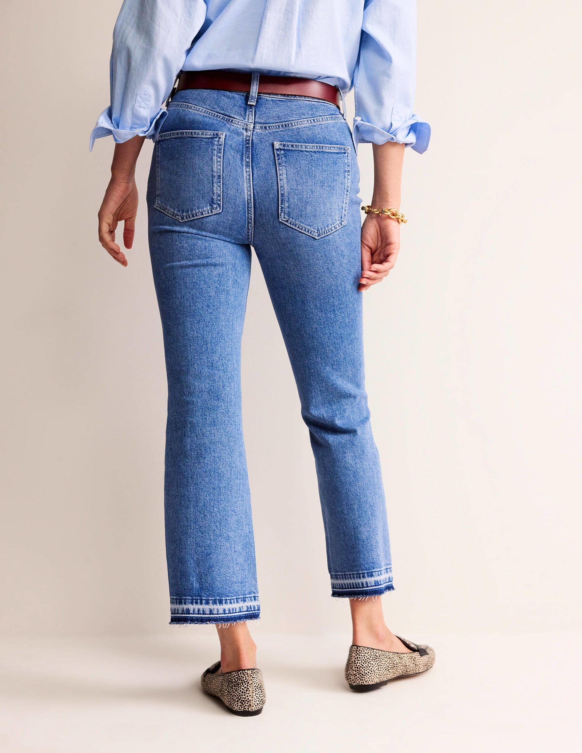Mid Rise Baby Kick Jeans-Mid Vintage - Image 3
