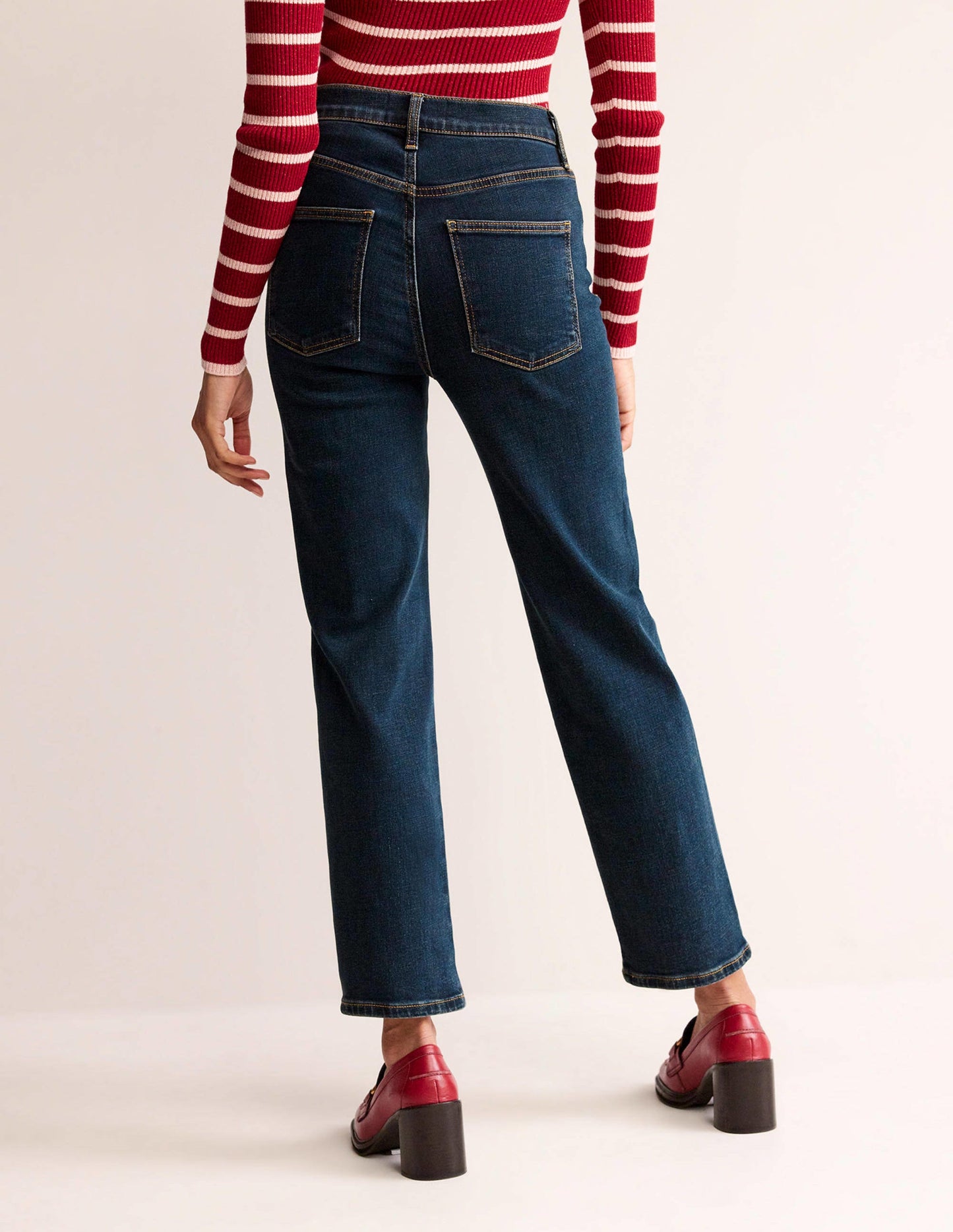 Mid Rise Slim Leg Jeans-Indigo Vintage