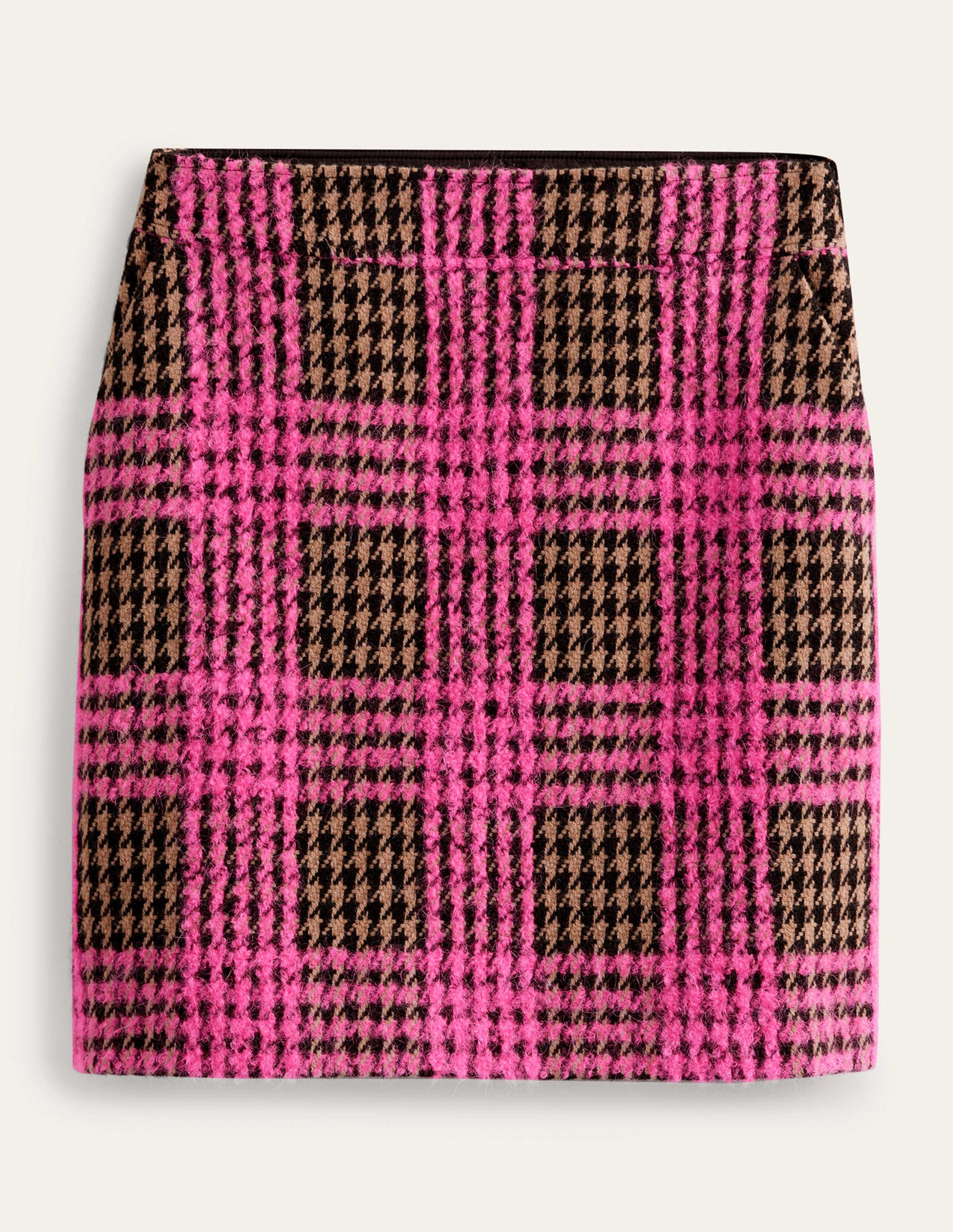 Estella Check Skirt-Neon Pink Check-7