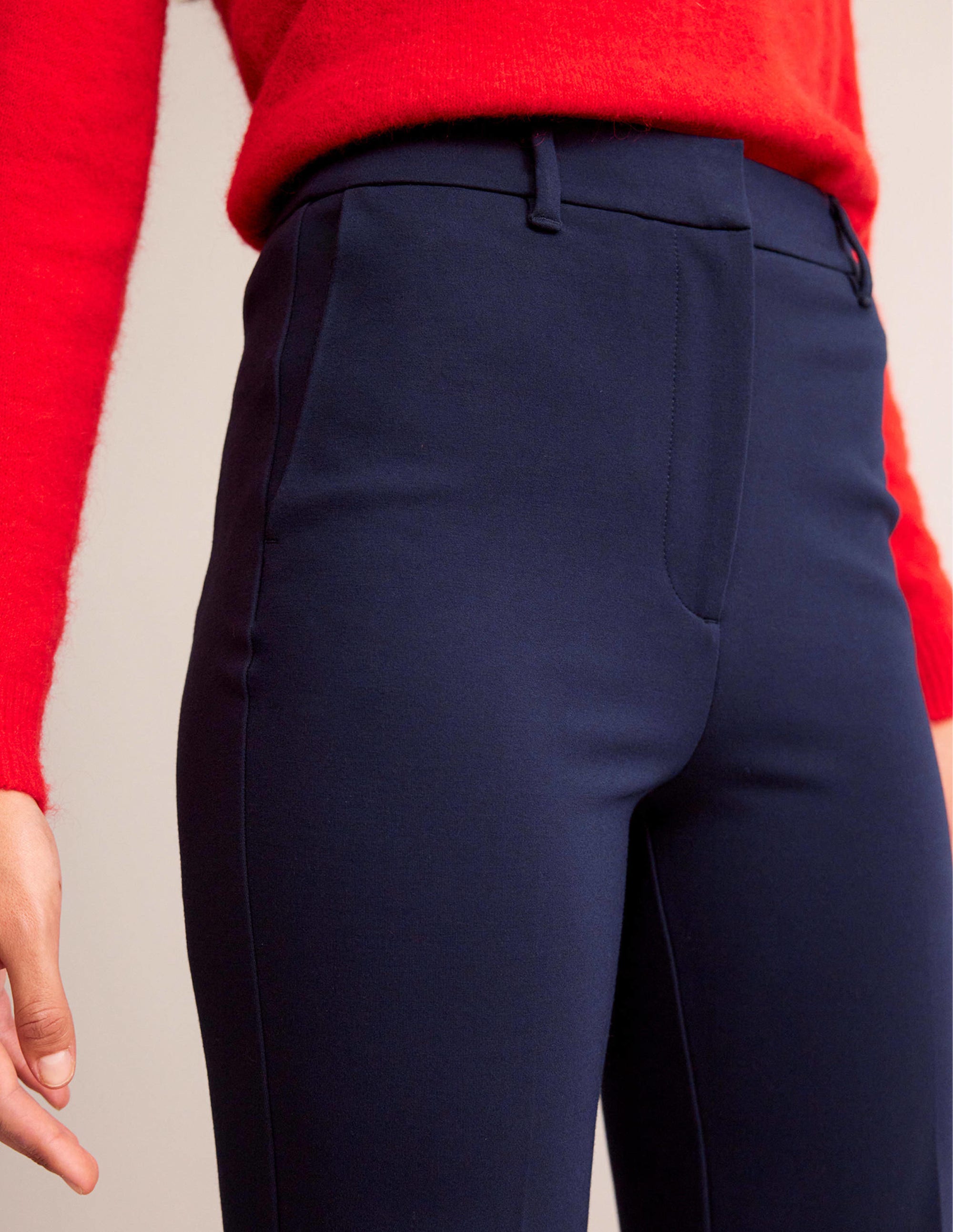 Pimlico Ponte Trousers-Navy - Image 2