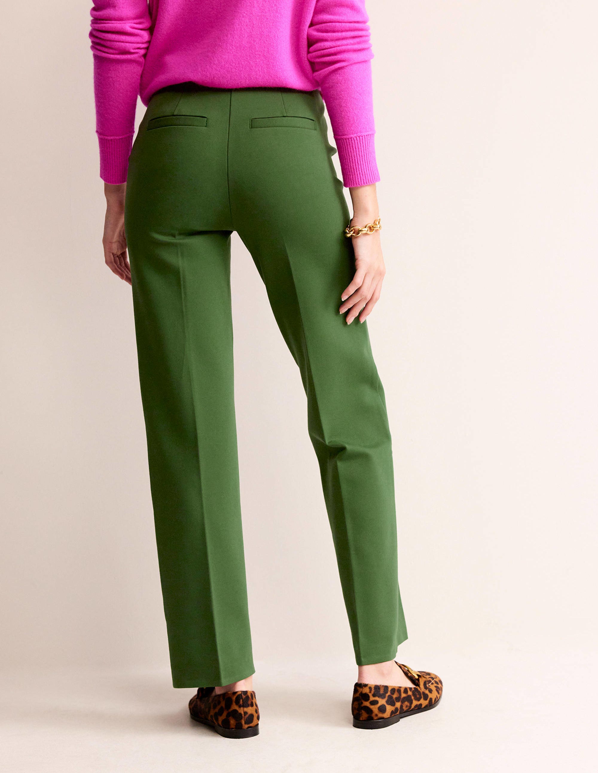 Pimlico Ponte Trousers-Winter Green - Image 3