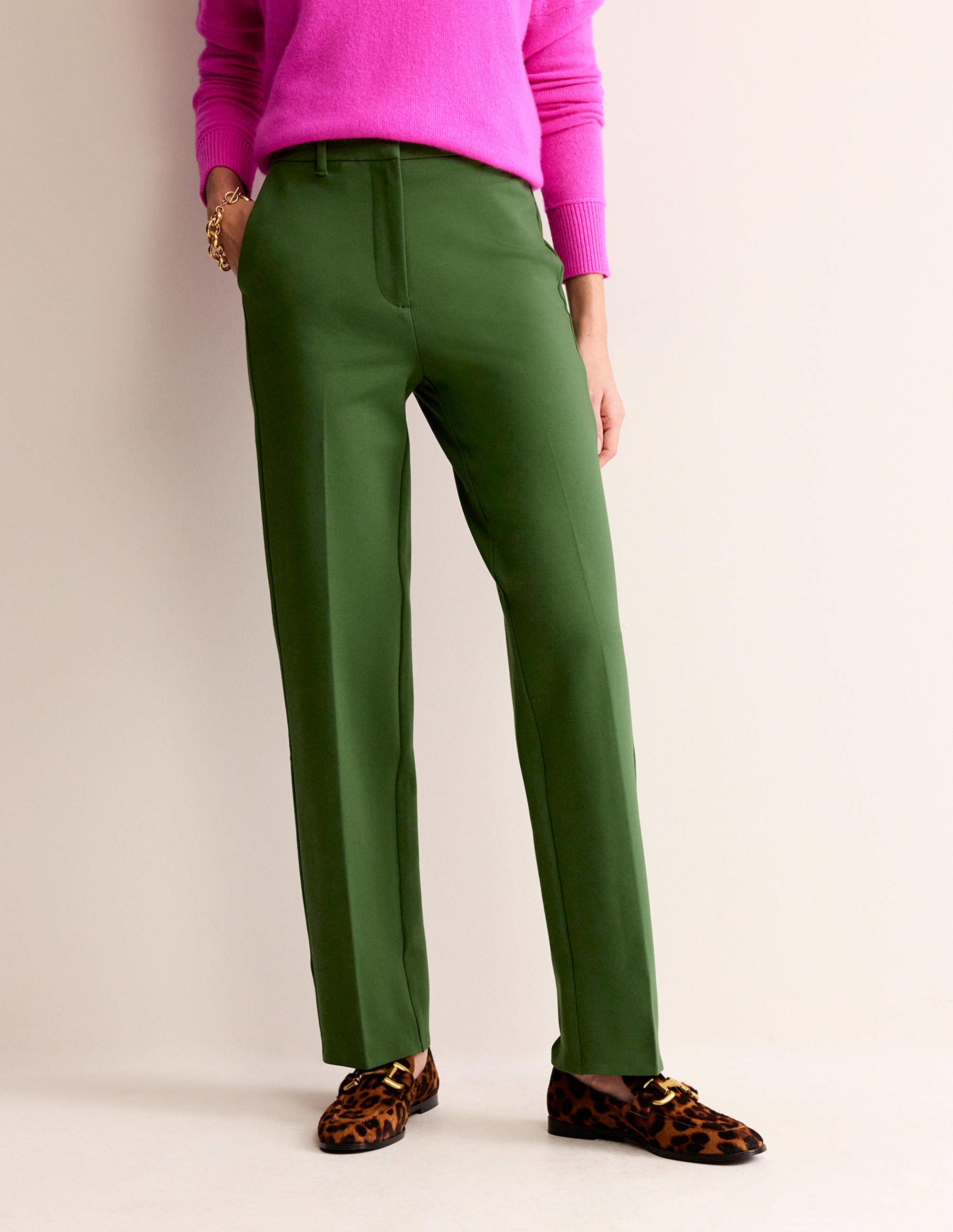 Pimlico Ponte Trousers-Winter Green - Image 4