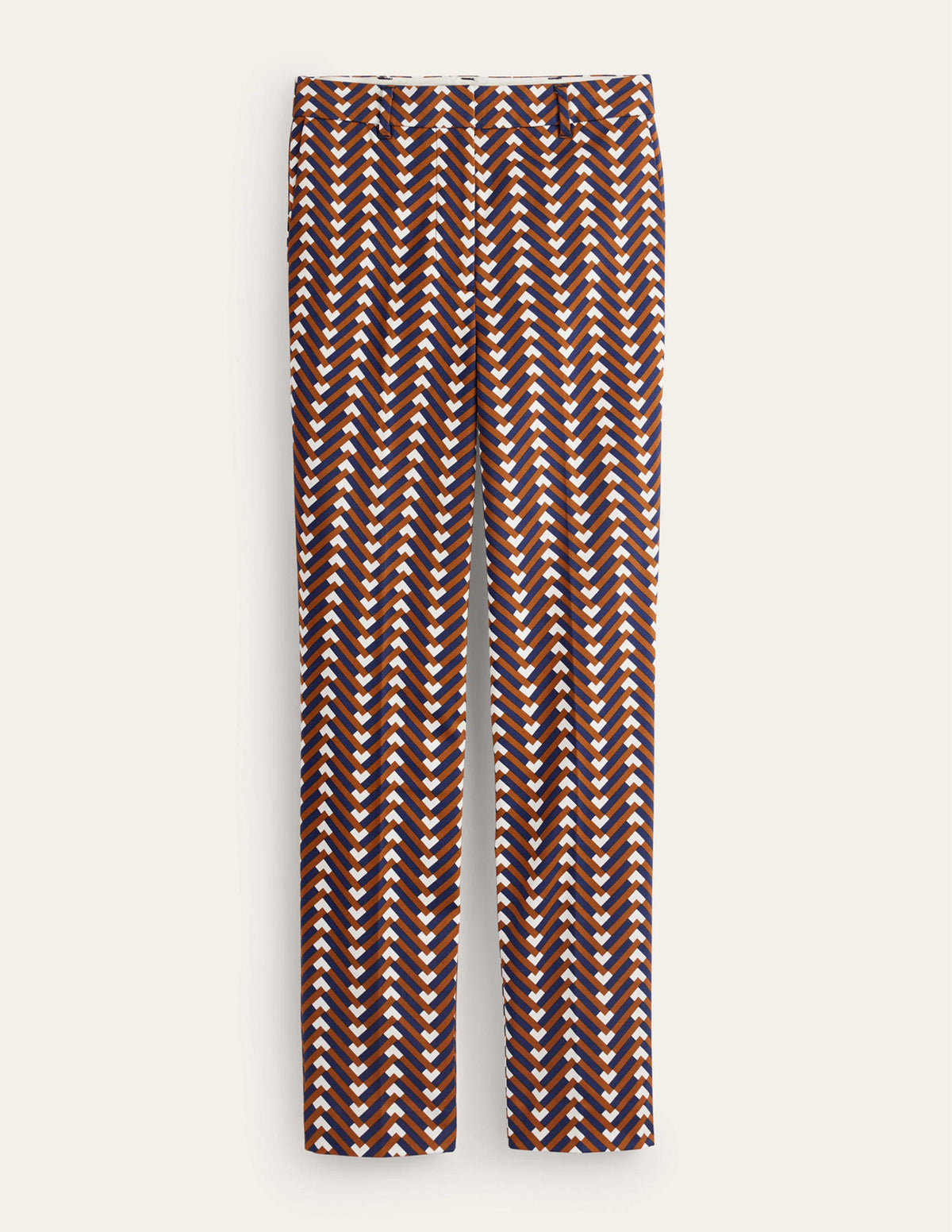 Highgate Printed Trousers-Pumpkin, Chevron Geo - Image 6