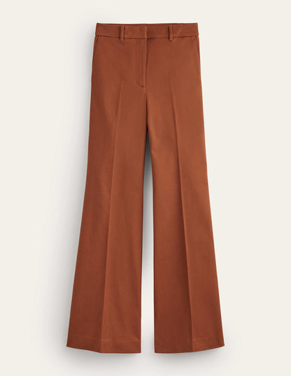Brompton Bi-stretch Trousers-Cognac-7