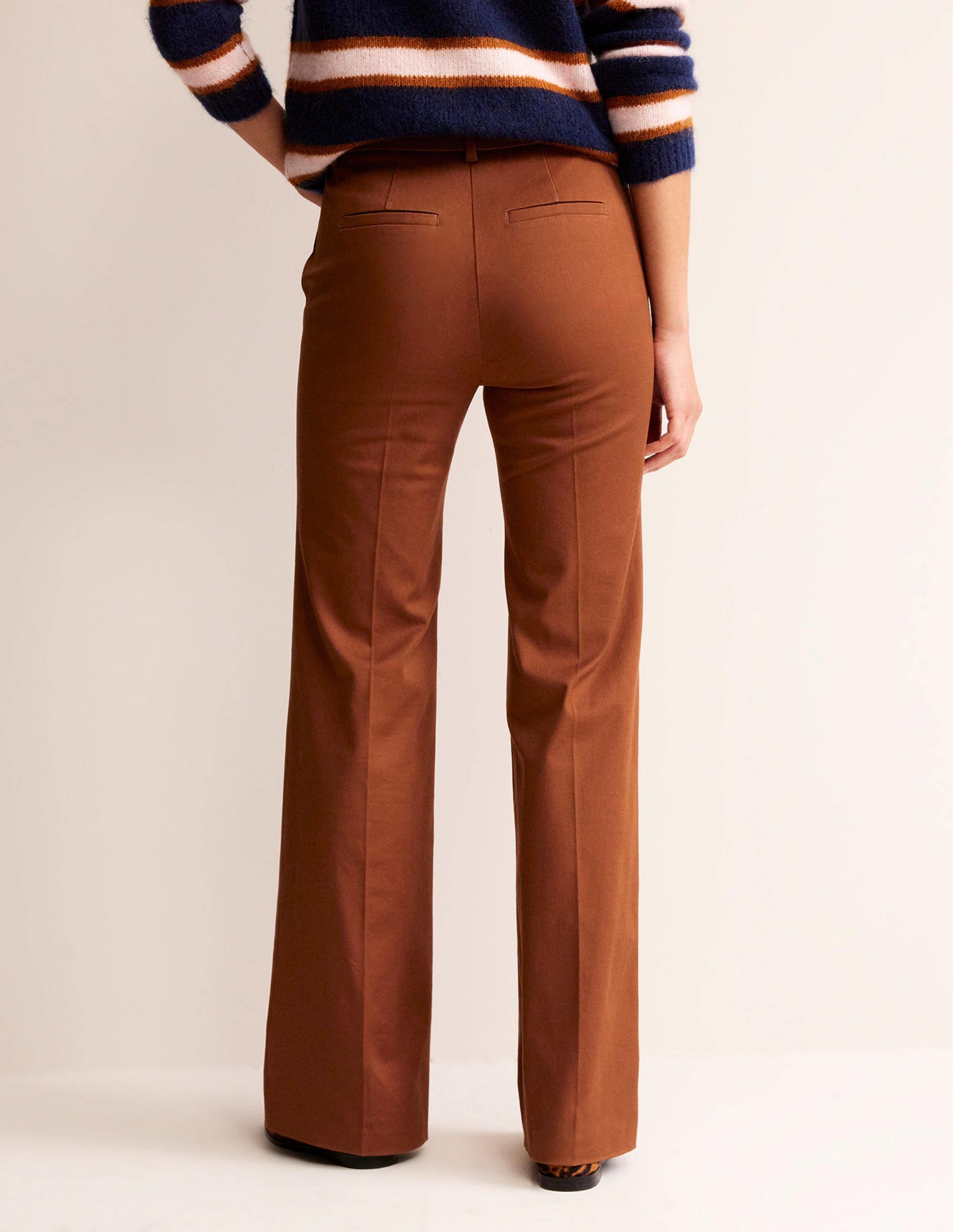 Brompton Bi-stretch Trousers-Cognac-3