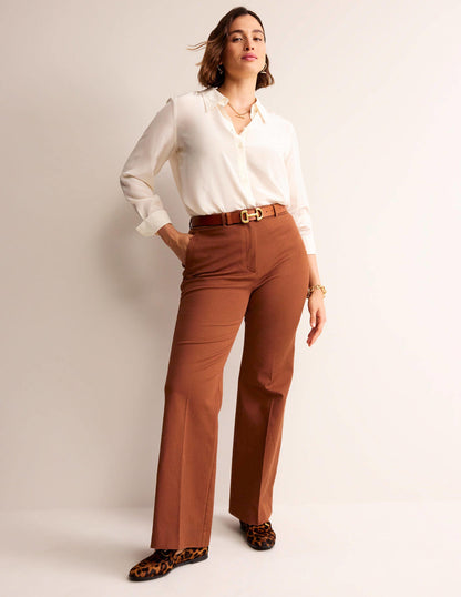 Brompton Bi-stretch Trousers-Cognac-5