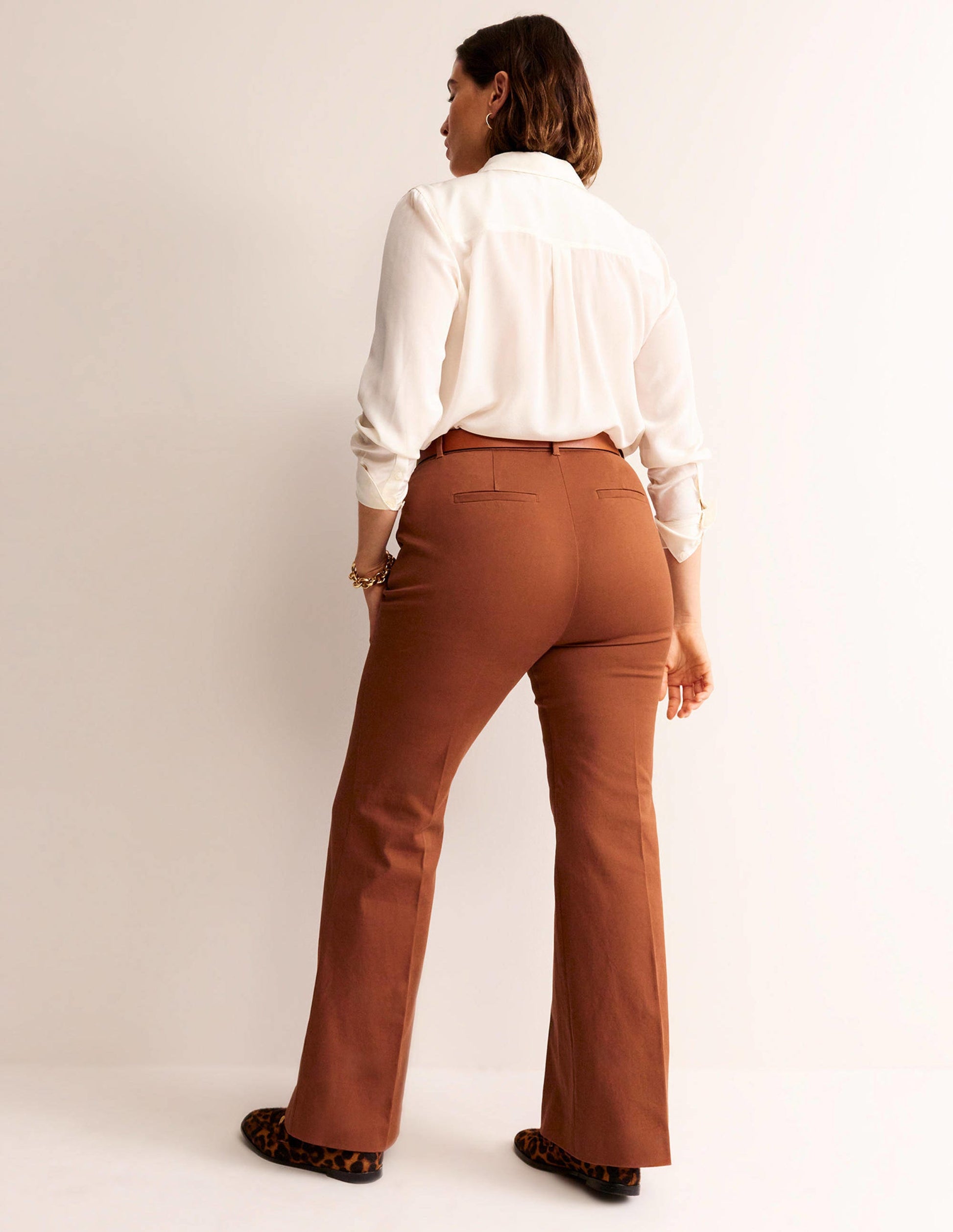 Brompton Bi-stretch Trousers-Cognac-6
