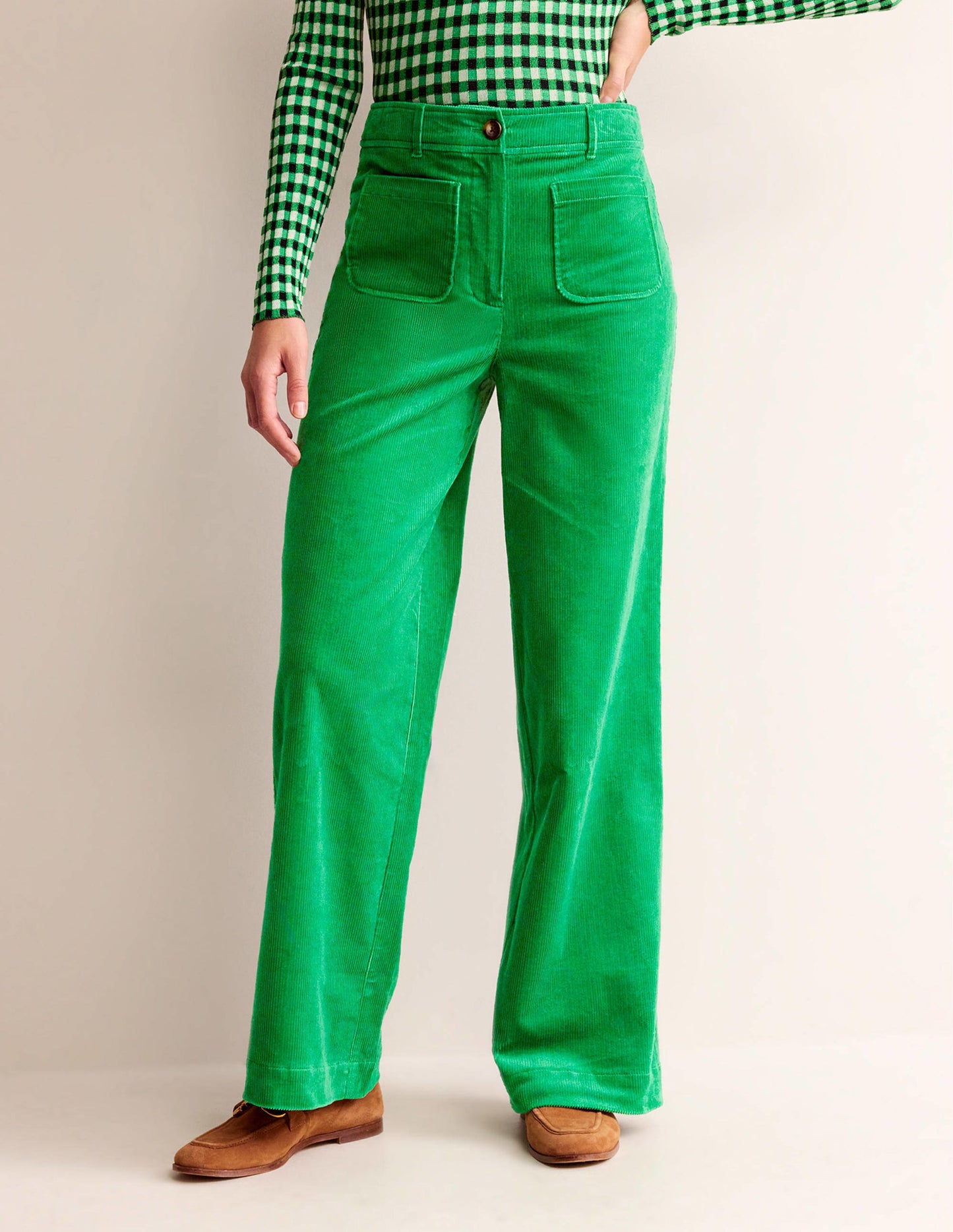 Westbourne Corduroy Trousers-Highland Green