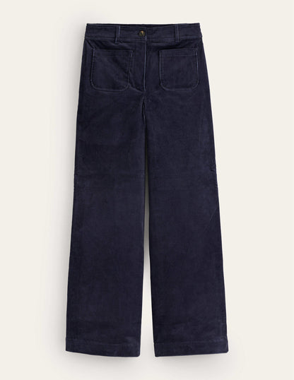 Westbourne Corduroy Trousers-Navy