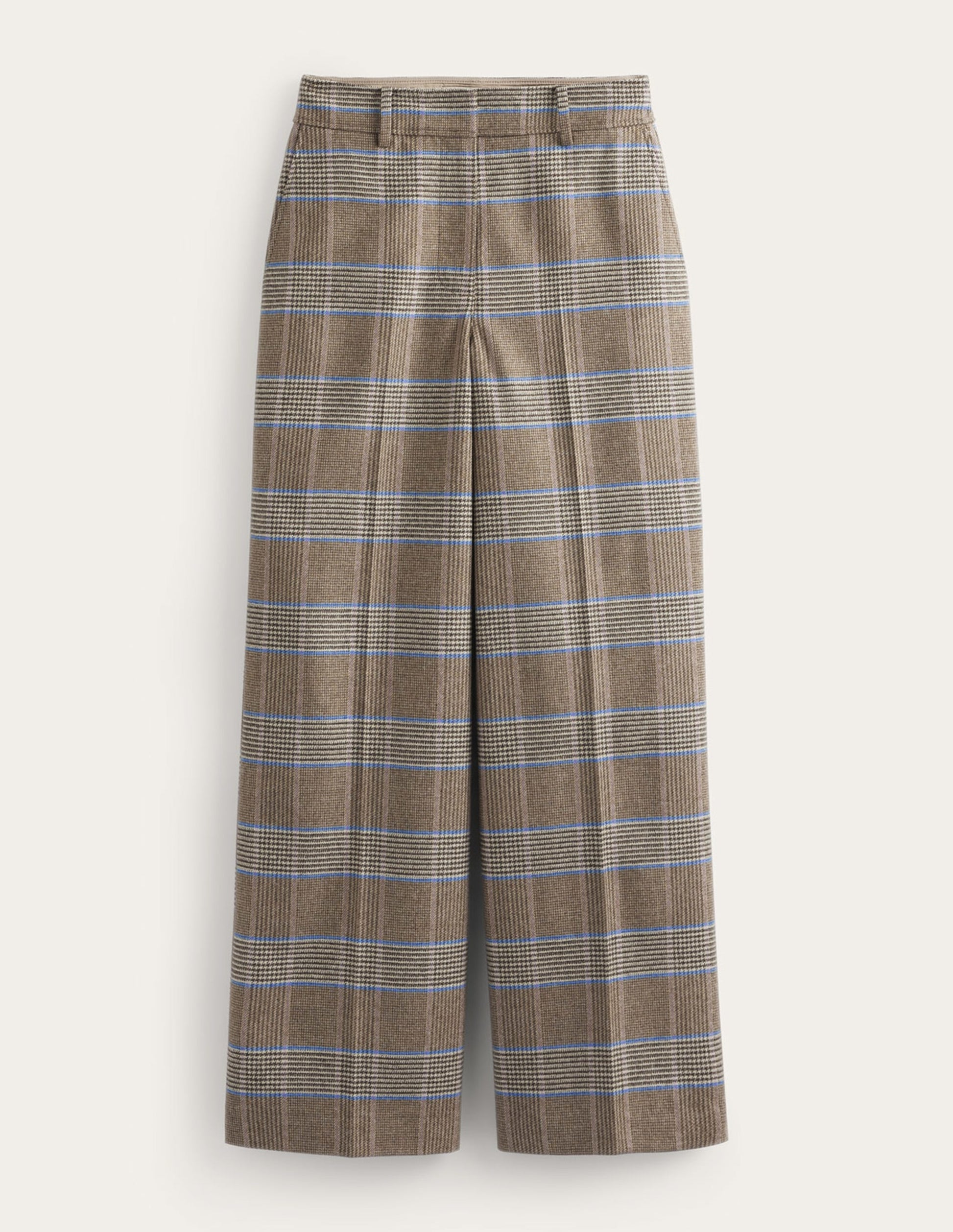 Westbourne Wool Trousers-Camel and Pink Prince of Wales-6
