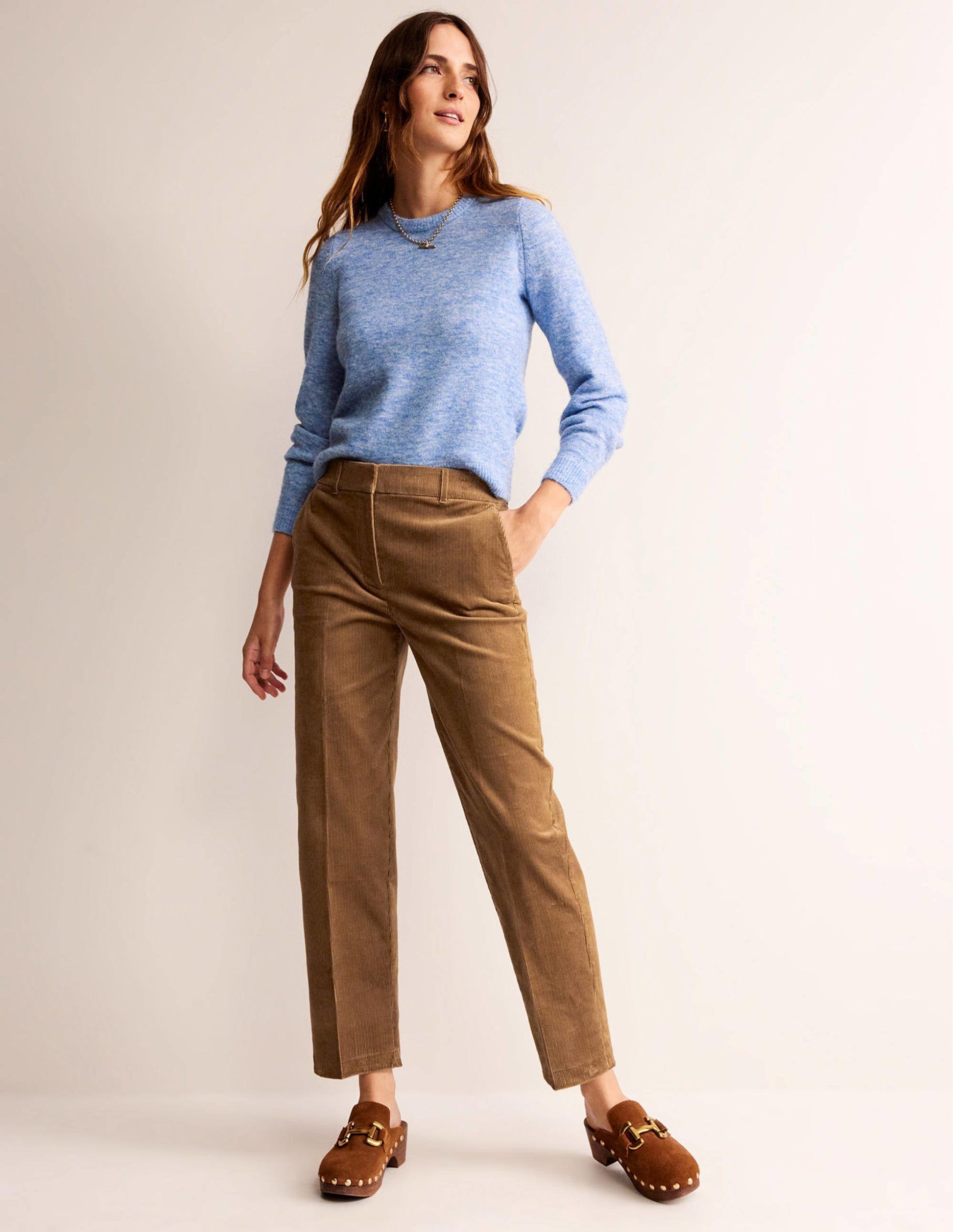Kew Cord Trousers-Camel-1