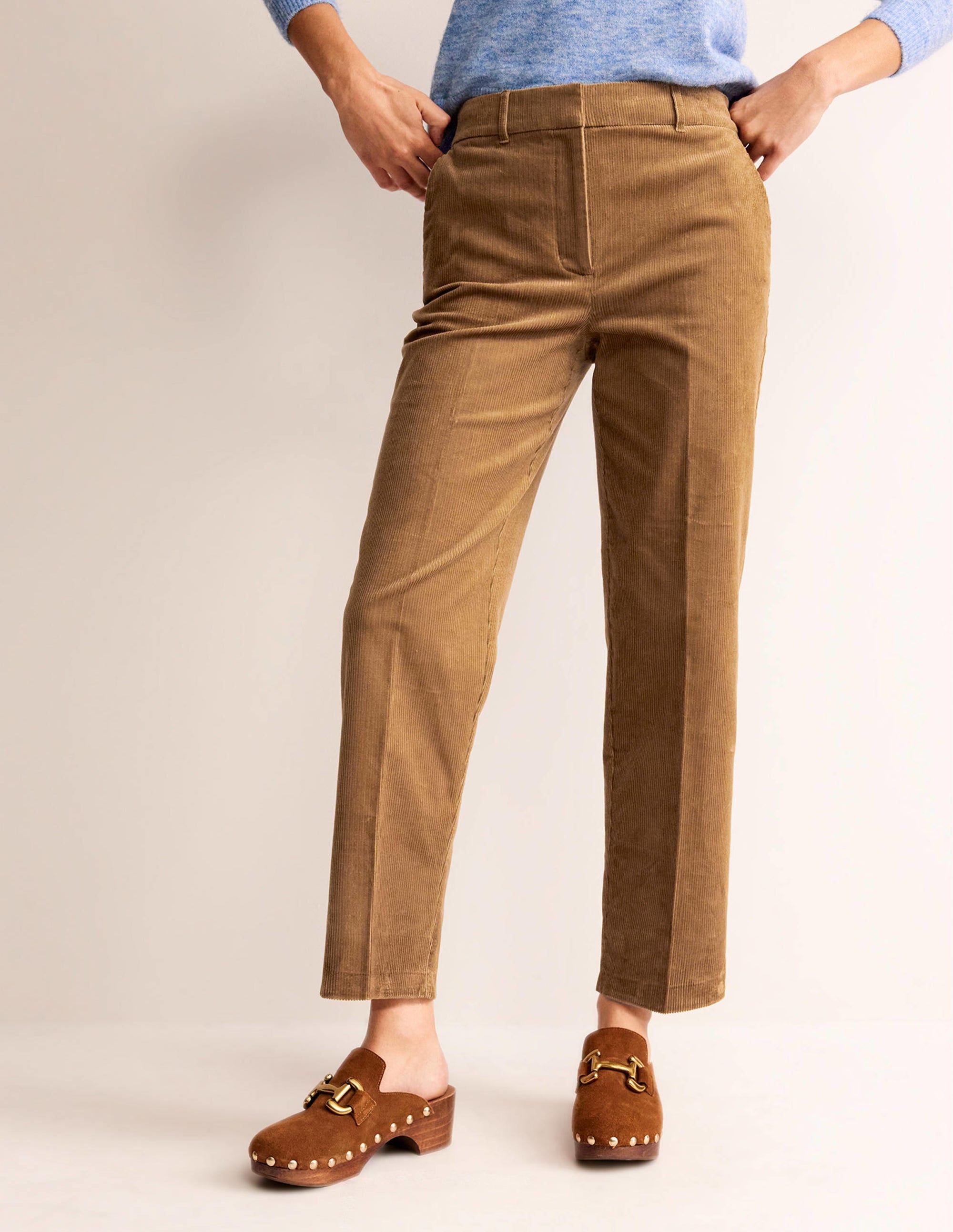 Kew Cord Trousers-Camel - Image 4