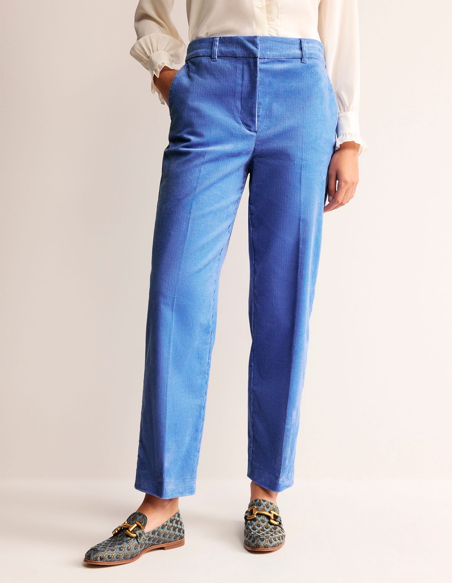 Kew Cord Trousers-Marina-4