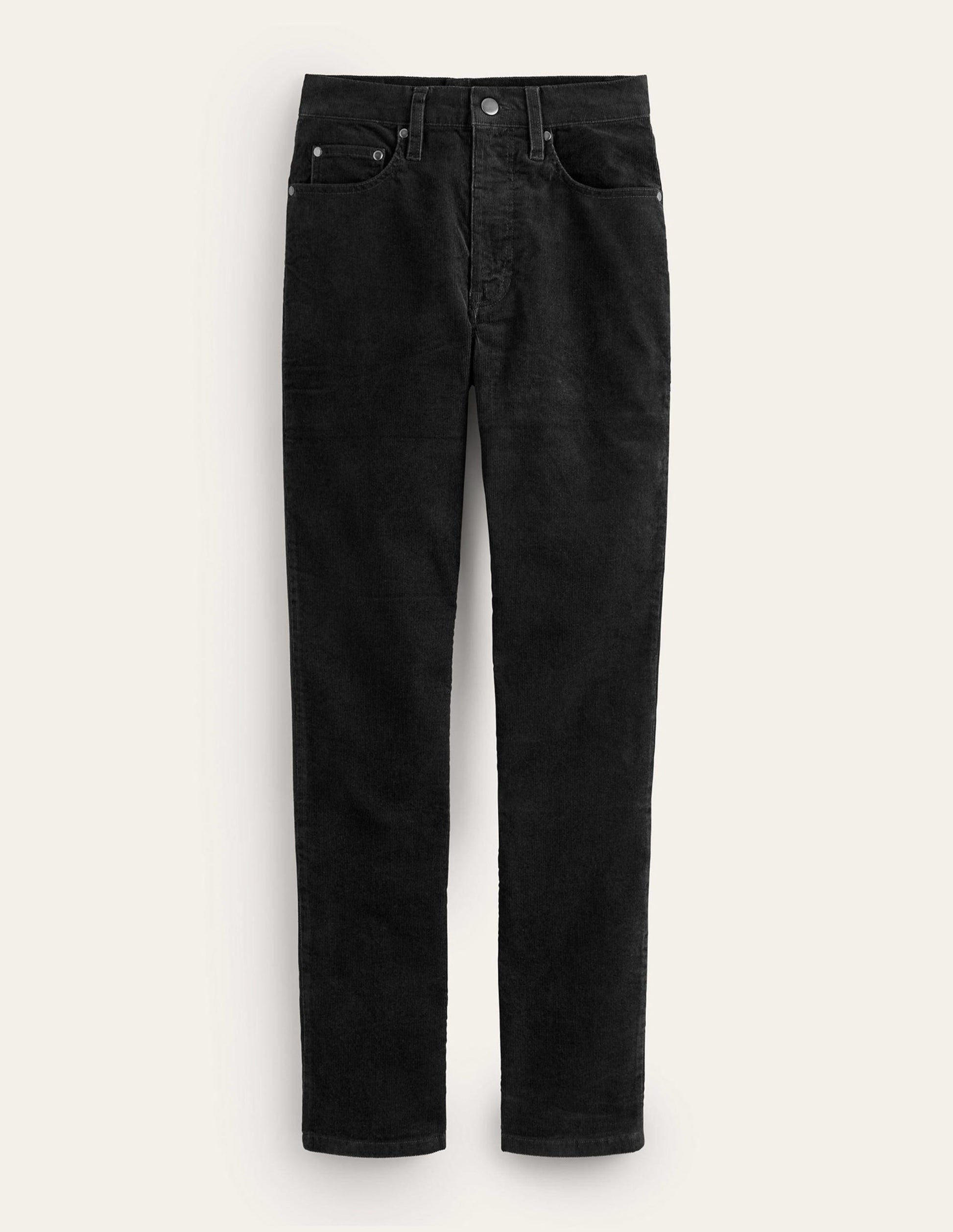 5 Pocket Cord Slim Jeans-Black-7