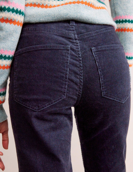 5 Pocket Cord Slim Jeans-Navy