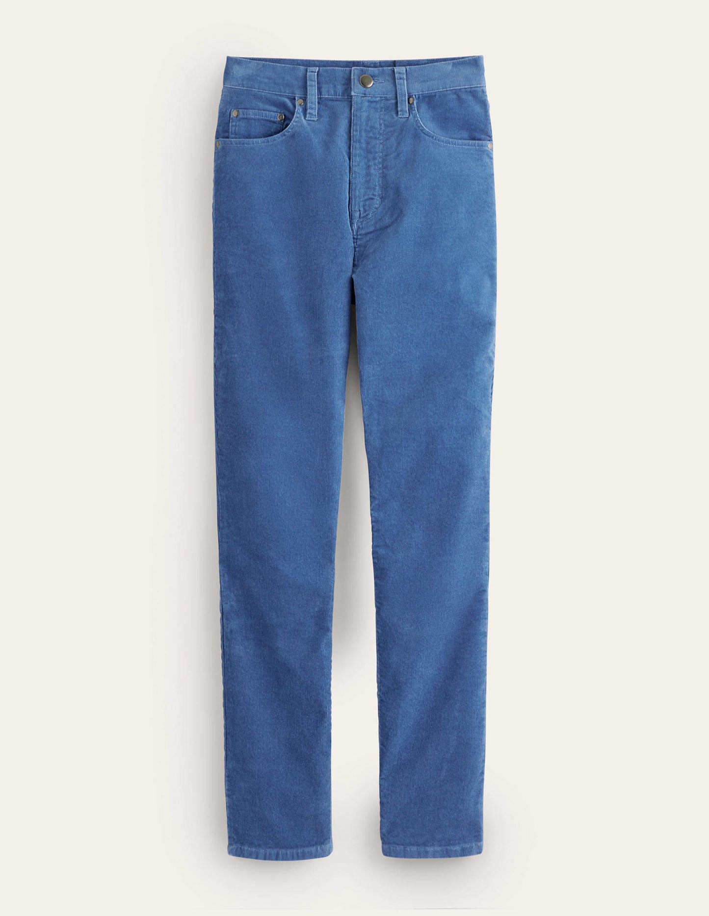 5 Pocket Cord Slim Jeans-Azure