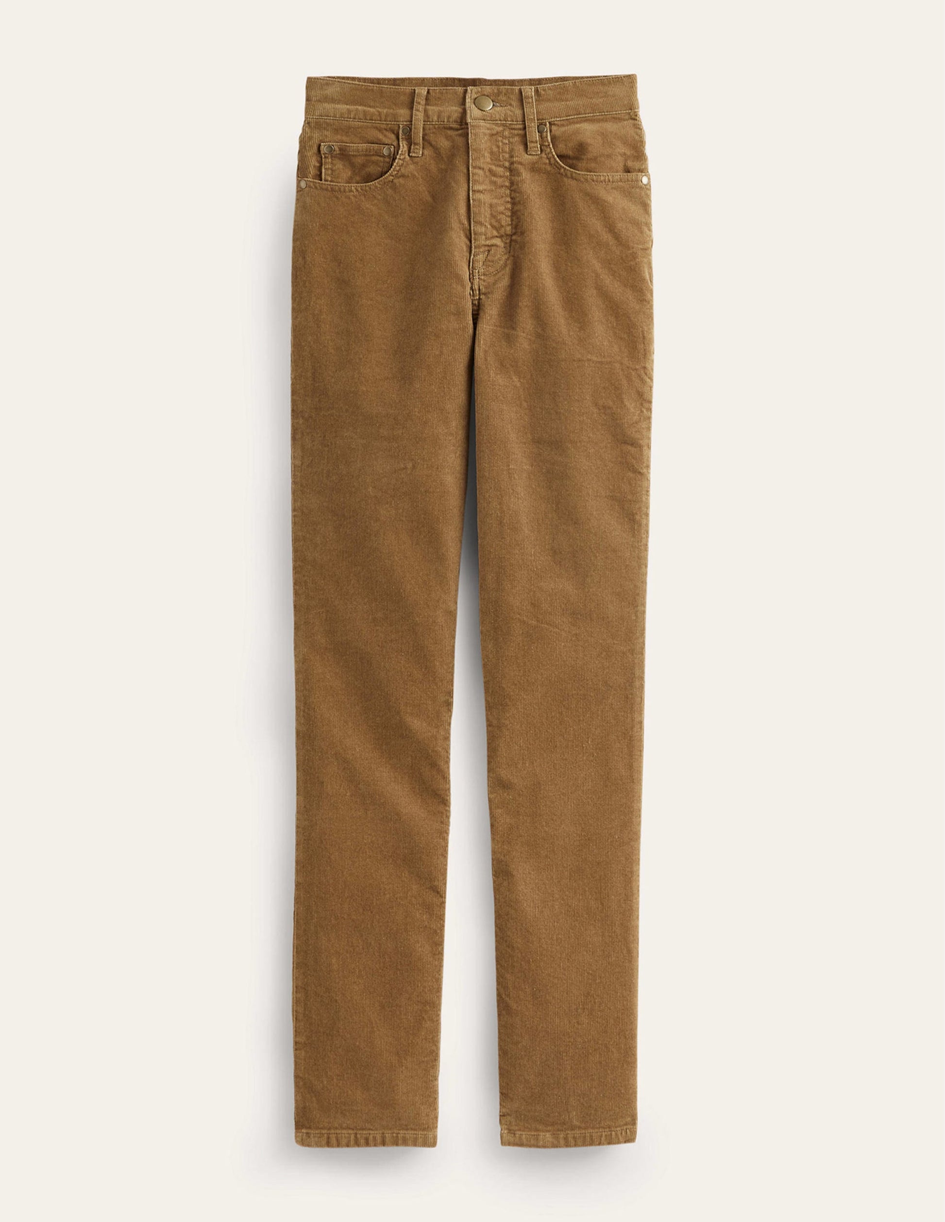 5 Pocket Cord Slim Jeans-Camel-6