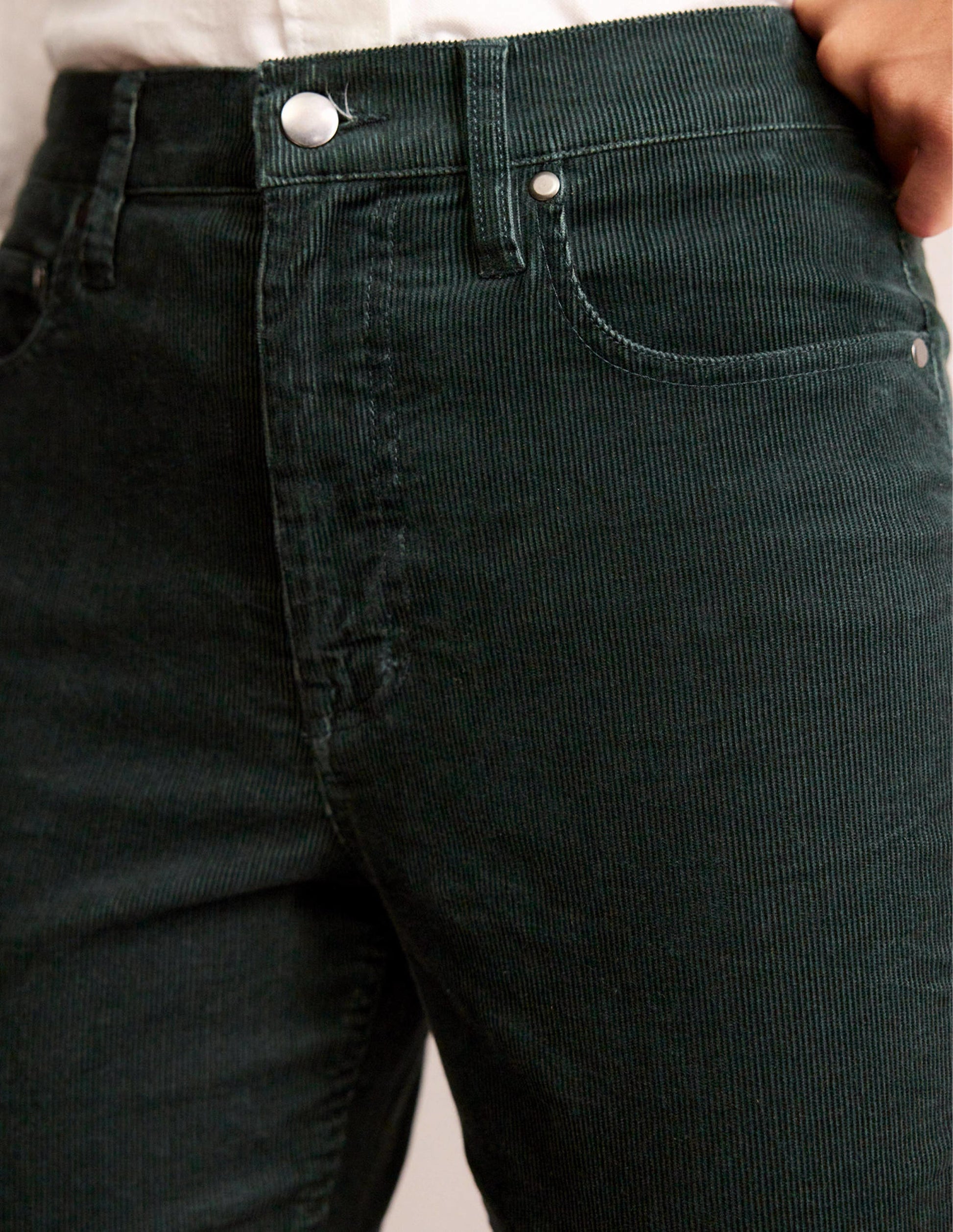 5 Pocket Cord Slim Jeans-Chatsworth Green-5
