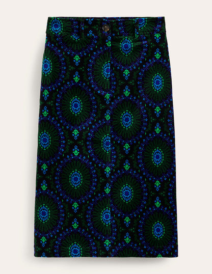 Margot Velvet Midi Skirt-Black, Artizian Geo-6