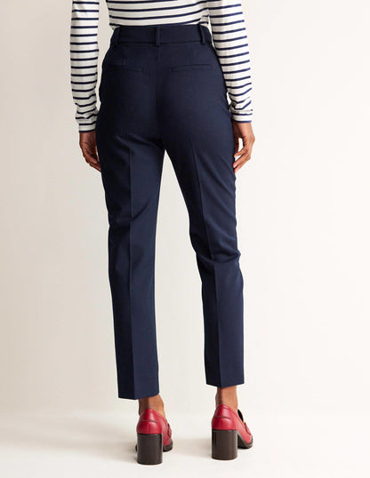 Kew Wool-Twill Trousers-Navy