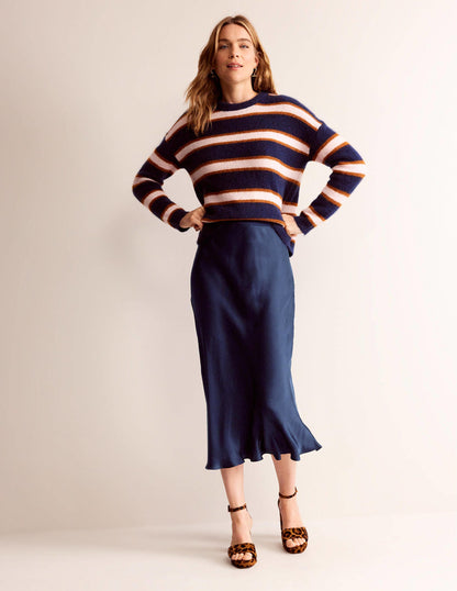 Cecelia Midi Skirt-Navy-1