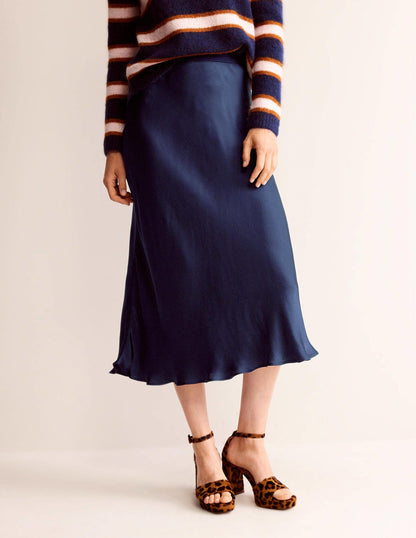 Cecelia Midi Skirt-Navy-4