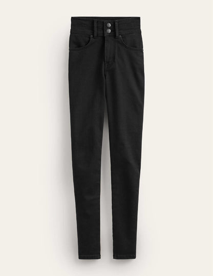 Mid-Rise Skinny Jeans-Black-6