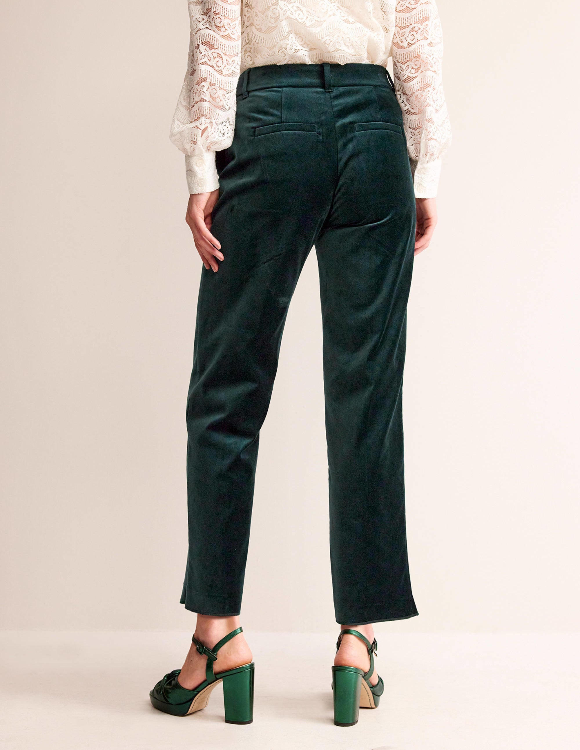 Kew Velvet Trousers-Trekking Green - Image 3