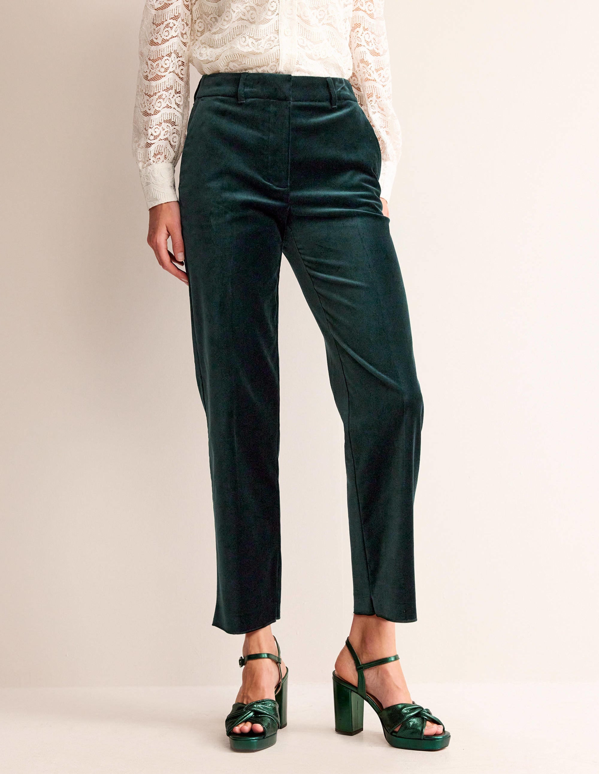 Kew Velvet Trousers-Trekking Green - Image 4